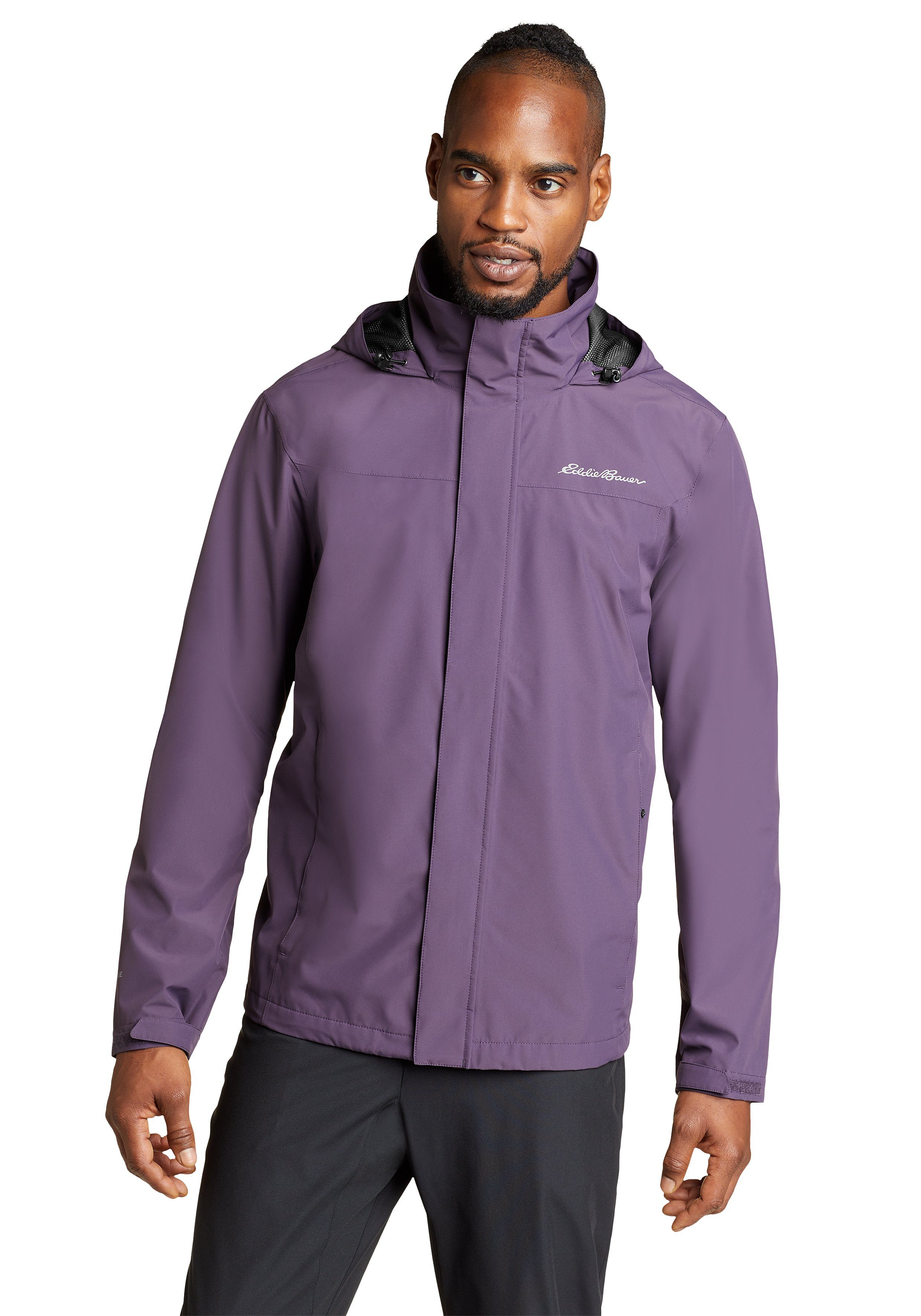 Eddie Bauer Regenjacke Rainfoil mit Kapuze Traube