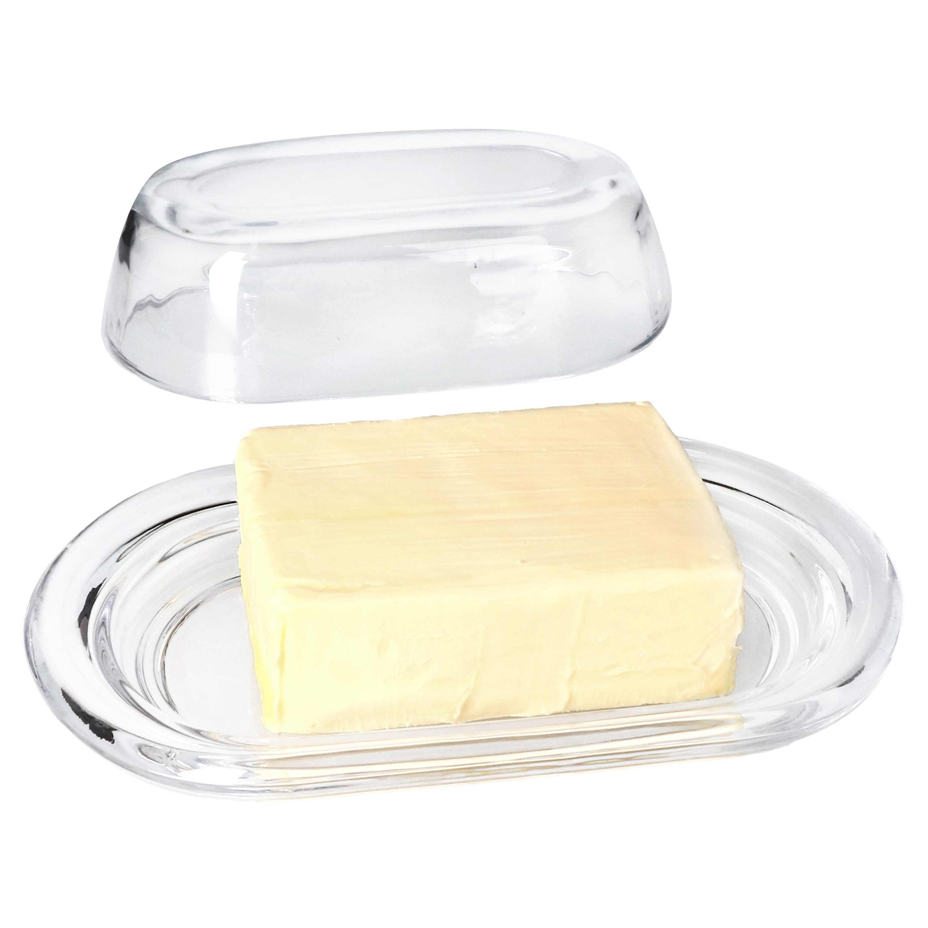 MamboCat Butterdose Gourmet Butterdose mit Deckel aus Glas für 250g Butter-Schale Glocke, Glas