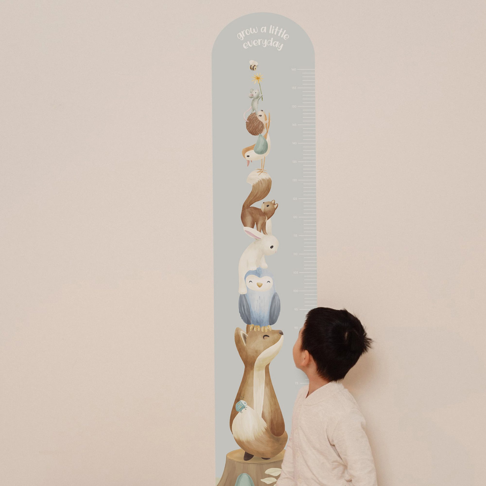 LITTLE DUTCH Wandtattoo Wachstumstabelle Forest Friends (142x28cm) (1 St)