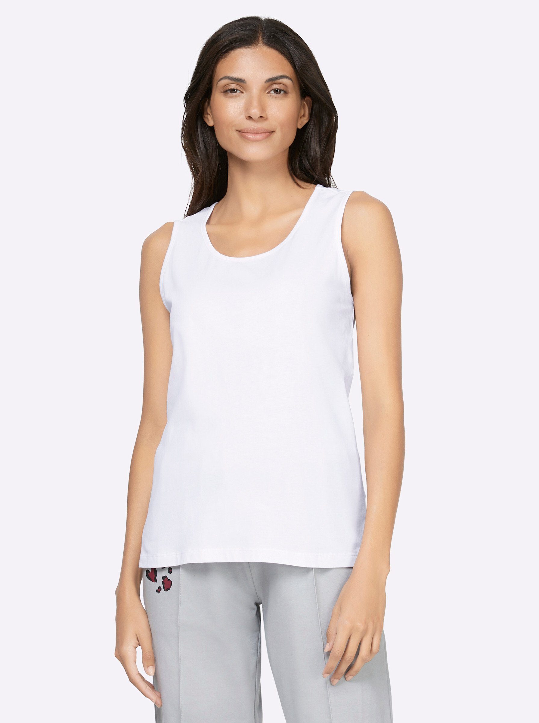 Sieh an! Shirttop Shirttop Ärmellos