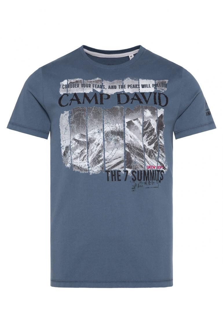 CAMP DAVID T-Shirt mit Photoprint vintage indigo