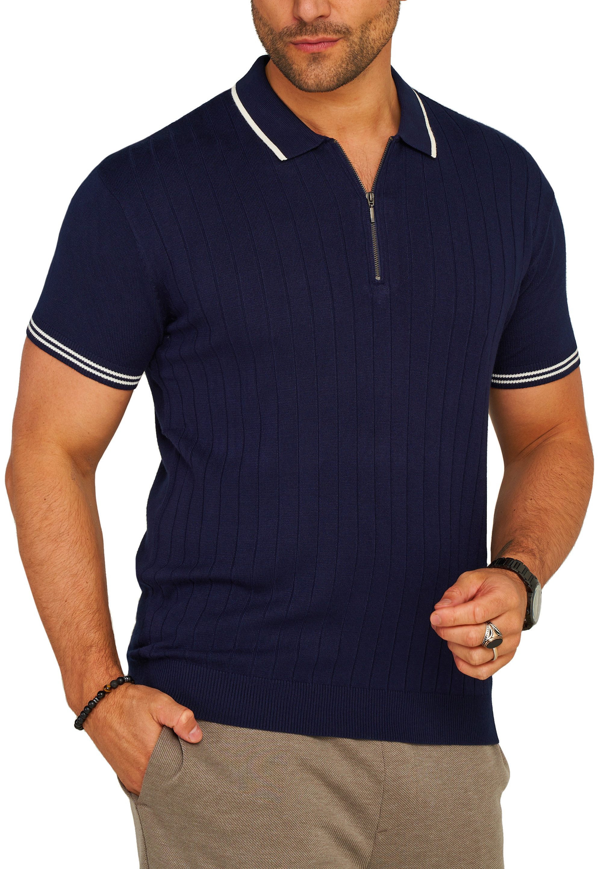 SOULSTAR Poloshirt S2VALKA Herren Basic Kurzarm Knit Polo Hemd Feinstrick K günstig online kaufen