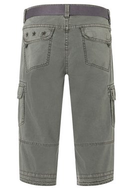 TIMEZONE Cargoshorts Shorts 3/4 Cargo Hose loose fit Mid Waist Pants 7310 in Grau