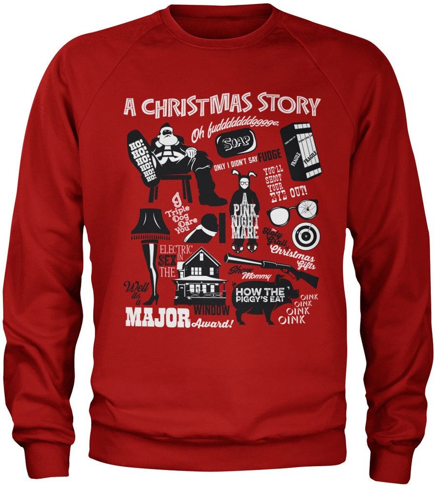 A Christmas Story Rundhalspullover Icons Sweatshirt