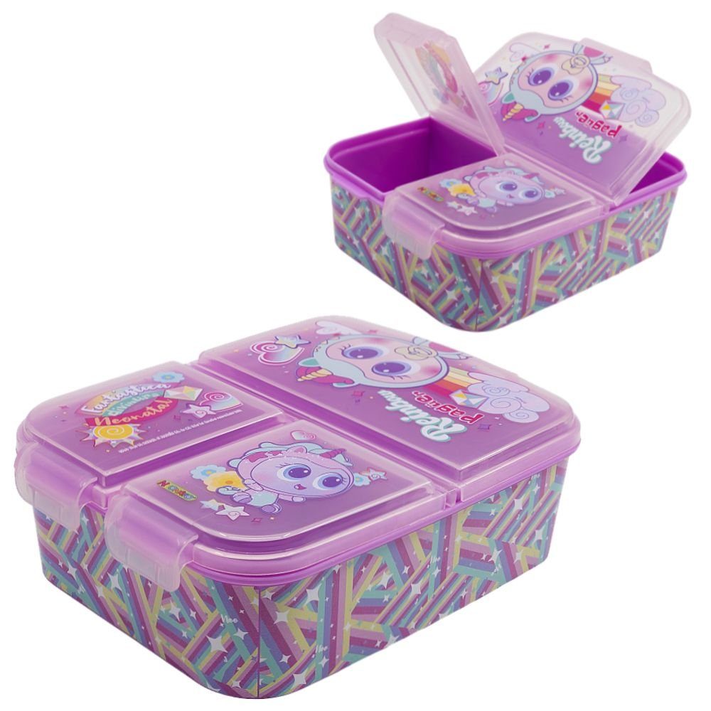 Stor Lunchbox Brotdose 3 getrennte Fächer Ksimeritos Lunch to Go Vesper Dose | Lunchboxen