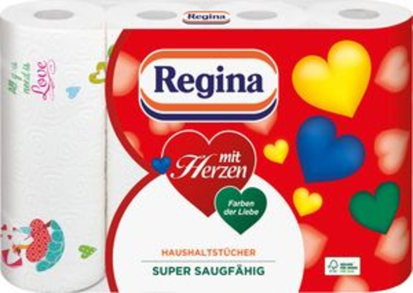 REGINA Papierküchenrolle Haushaltstücher 3-lagig 4x43 Blatt 16150672 (1-St)