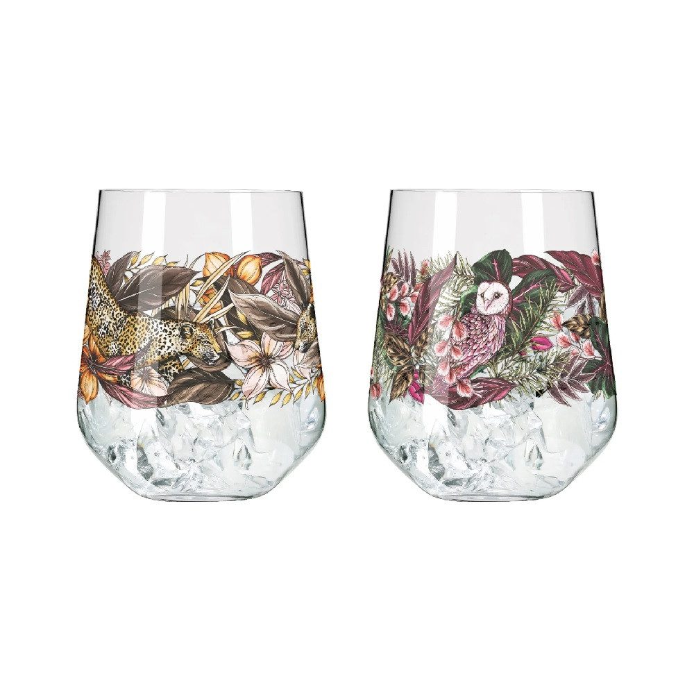 Ritzenhoff Cocktailglas Ritzenhoff Schattenfauna Gin Tumbler 2er #3 #4 M.EnterriosF21, Kristallglas