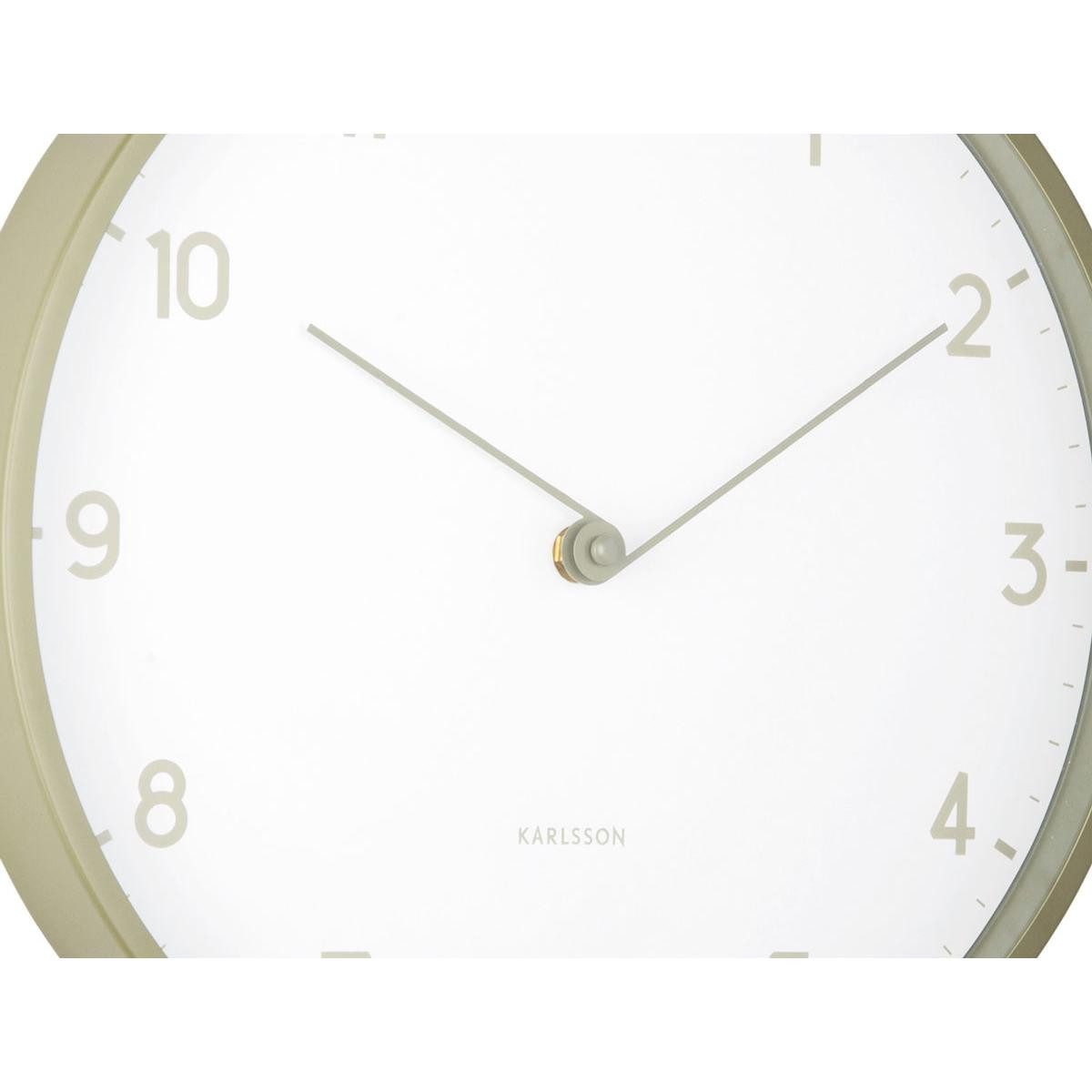 Karlsson Uhr Wanduhr Sencillez Army Green