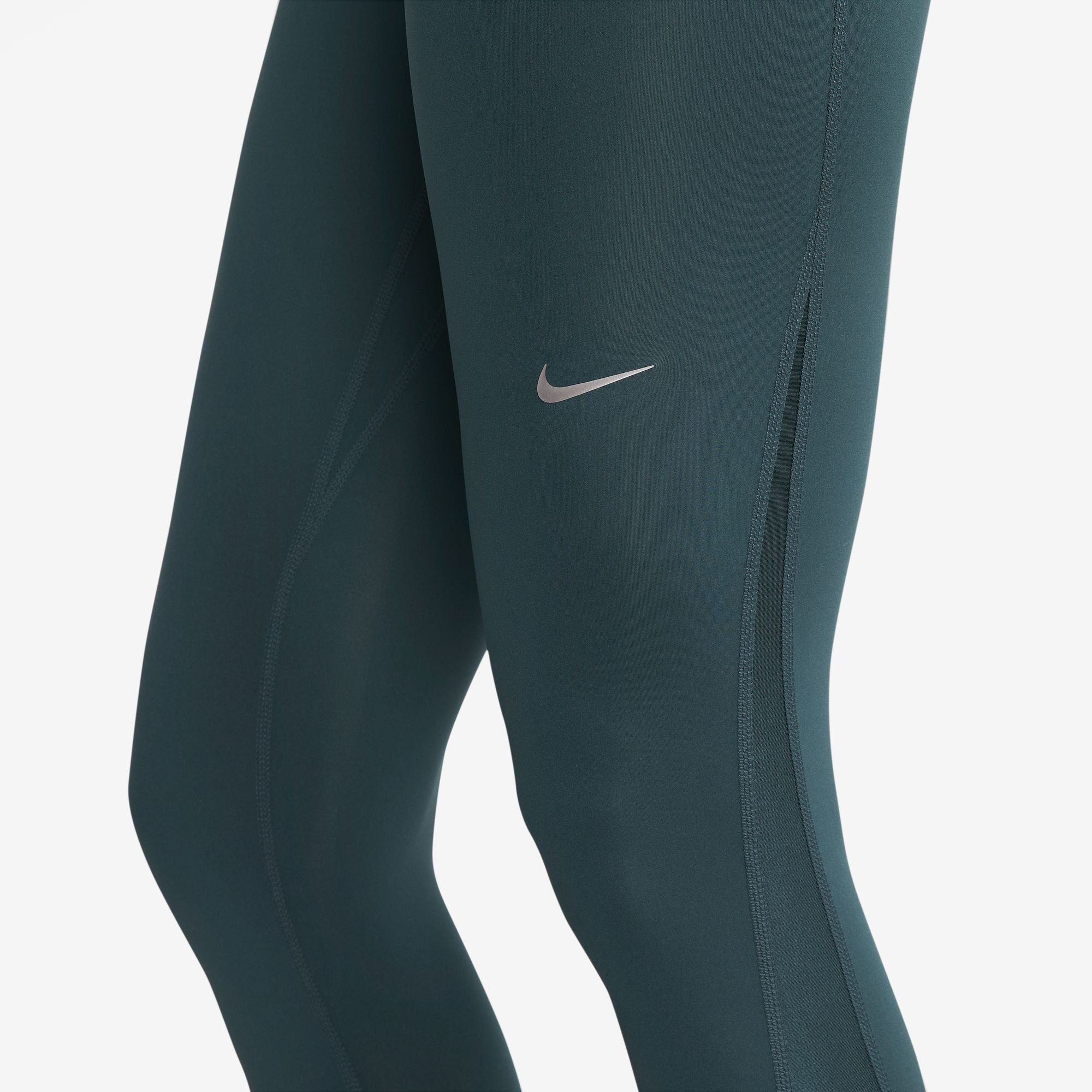 Nike SILVER Trainingstights / JUNGLE/METALLIC LEGGINGS WOMEN'S MID-RISE PRO DEEP