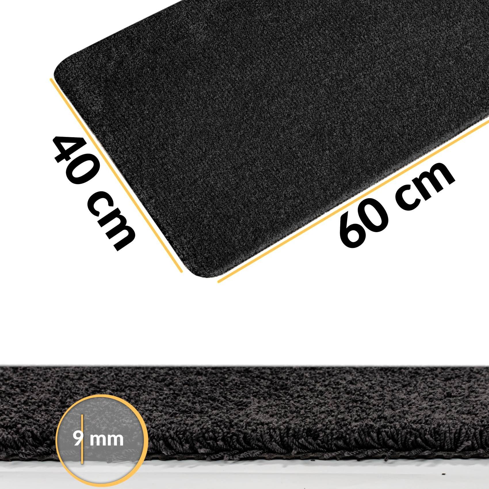 ANRO Badematte SWEET Teppichmatte Badvorleger Fußmatte, Höhe 9 mm, strapazi günstig online kaufen