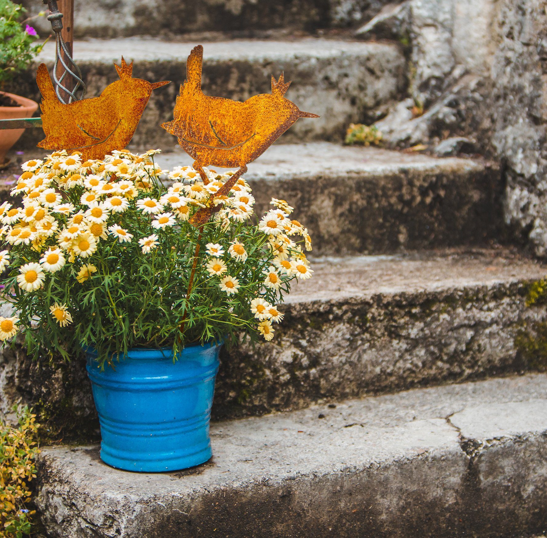 Blümelhuber Gartenstecker Gartenstecker: "Zaunkönig" 70cm (2-St) wetterfest