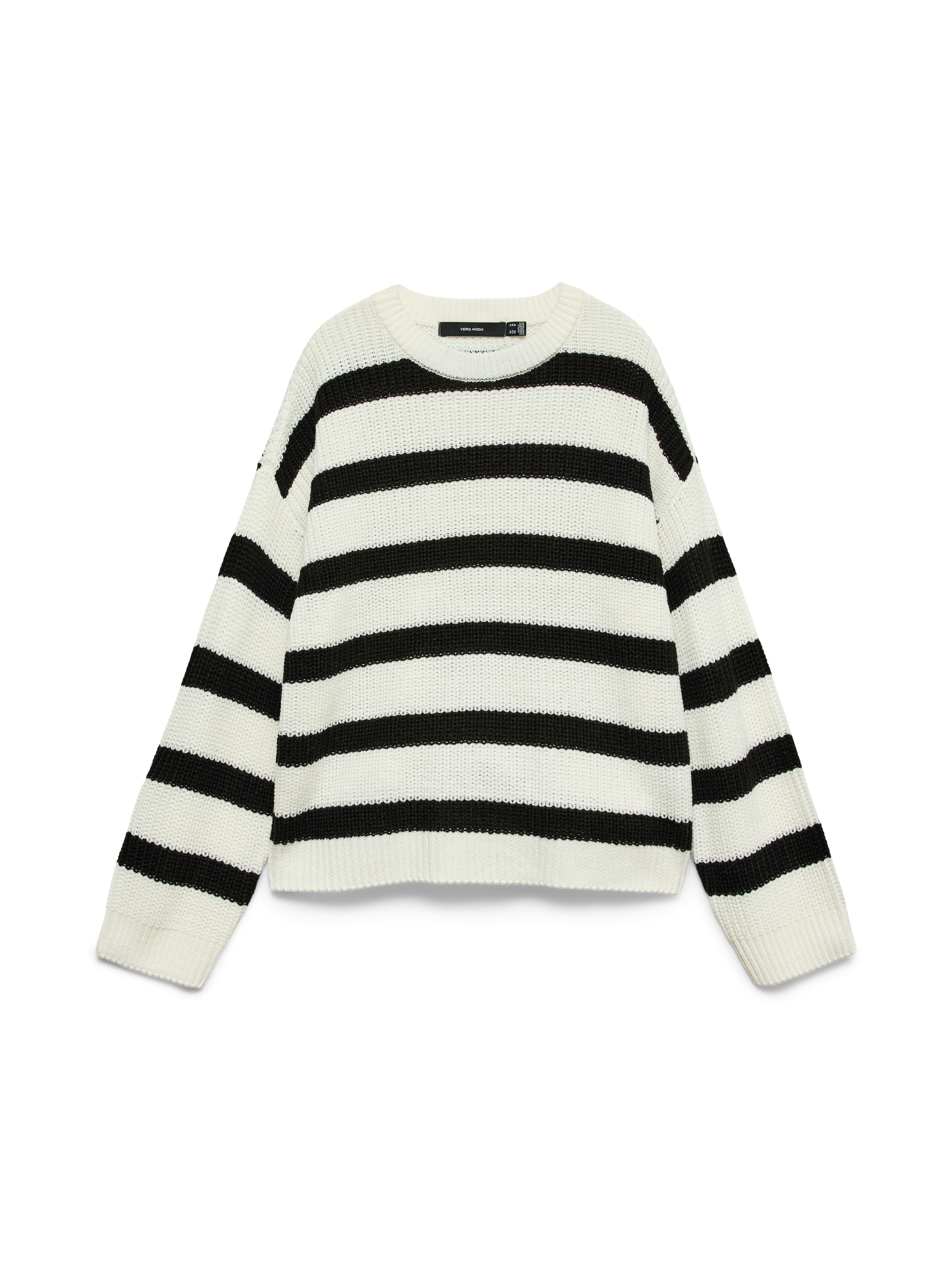 Vero Moda Strickpullover VMLEA LS O-NECK PULLOVER NOOS Kunstfaser