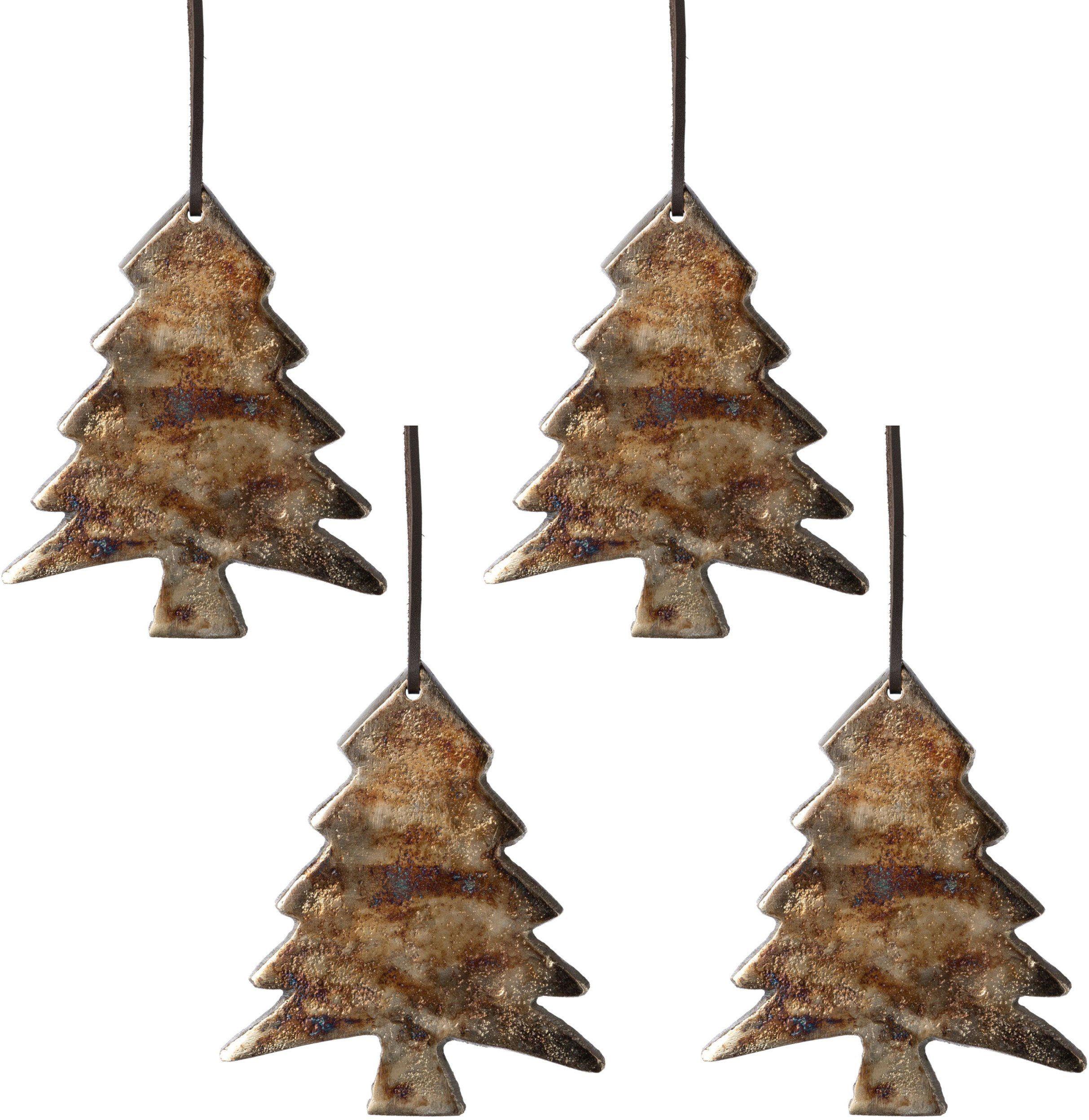 Weihnachtsdeko St), Creativ Hänge-Weihnachtsbaum Aluminiumguss aus deco (4