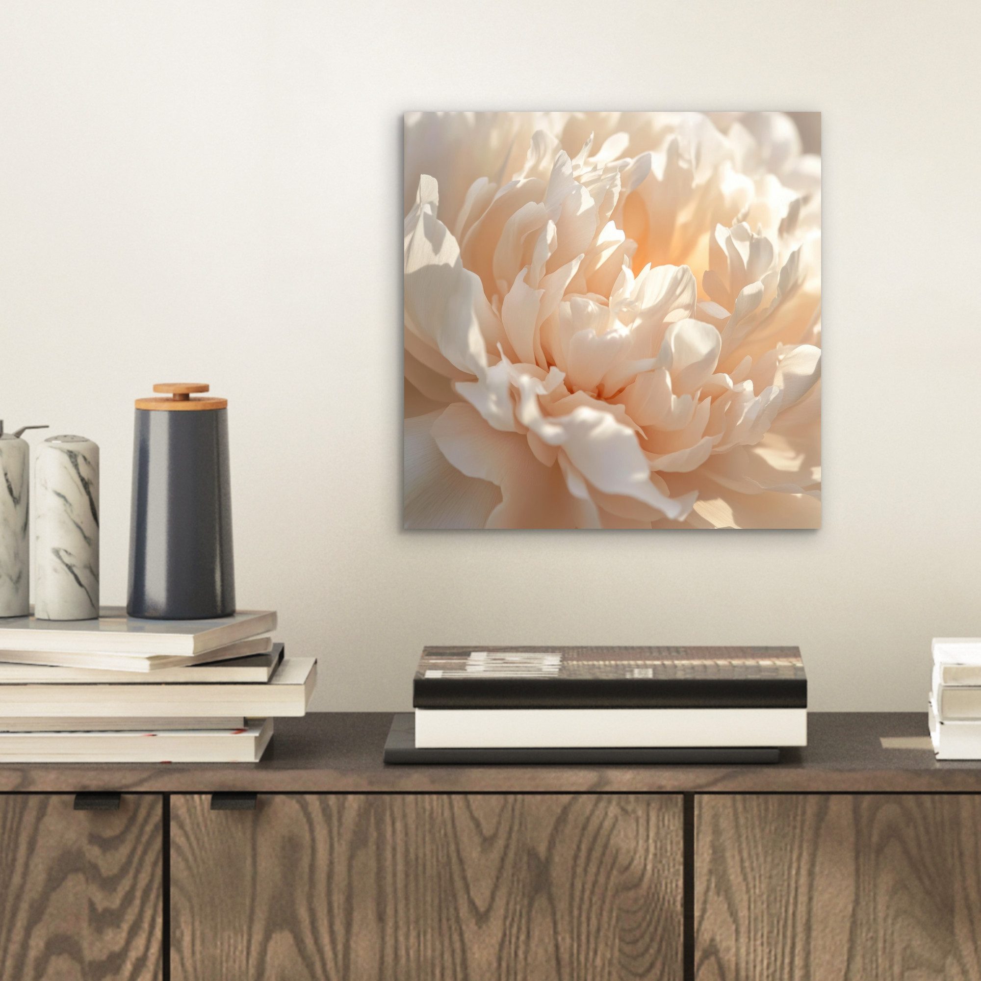 MuchoWow Metallbild Nahaufnahme - Pfingstrose - günstig online kaufen