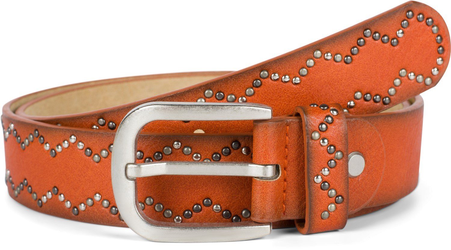 styleBREAKER Nietengürtel Nietengürtel mit Nieten im günstig online kaufen