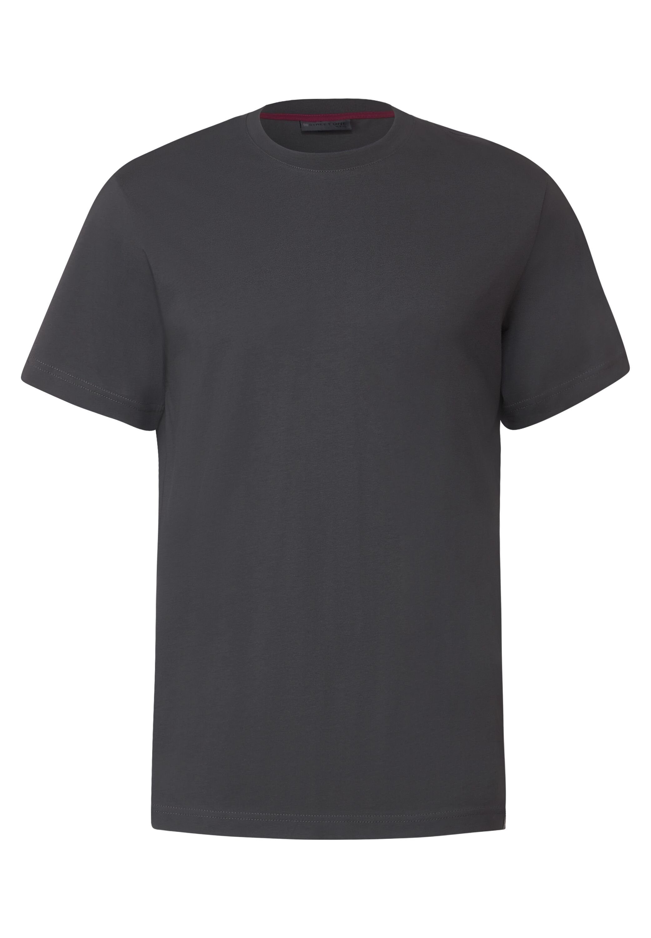 STREET ONE grey Rundhalsausschnitt iron T-Shirt dark MEN
