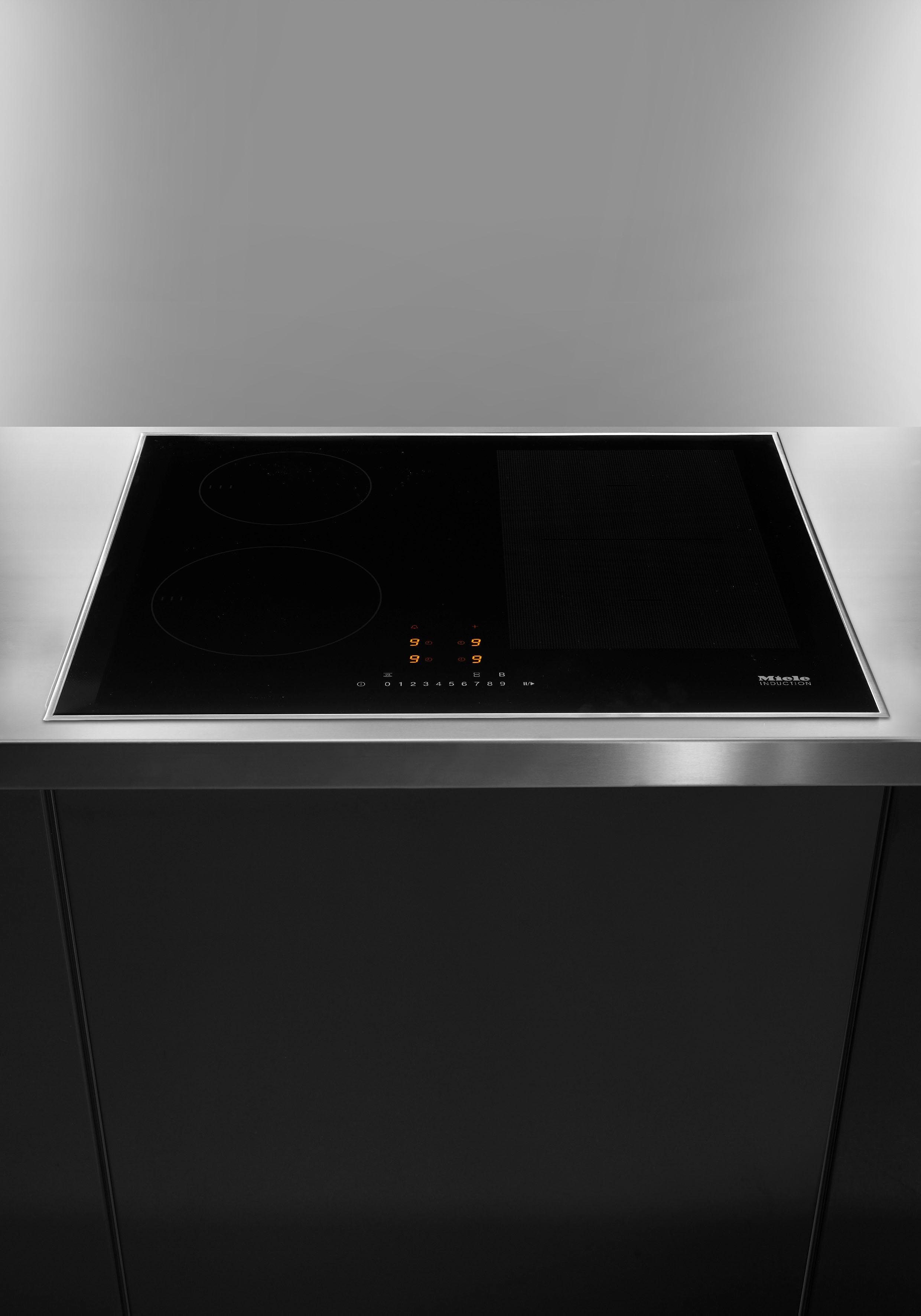 Miele Flex-Induktions-Kochfeld KM 7464 FR, Mit 4 Kochzonen inkl. 1 leistungsstarken PowerFlex-Kochbereich
