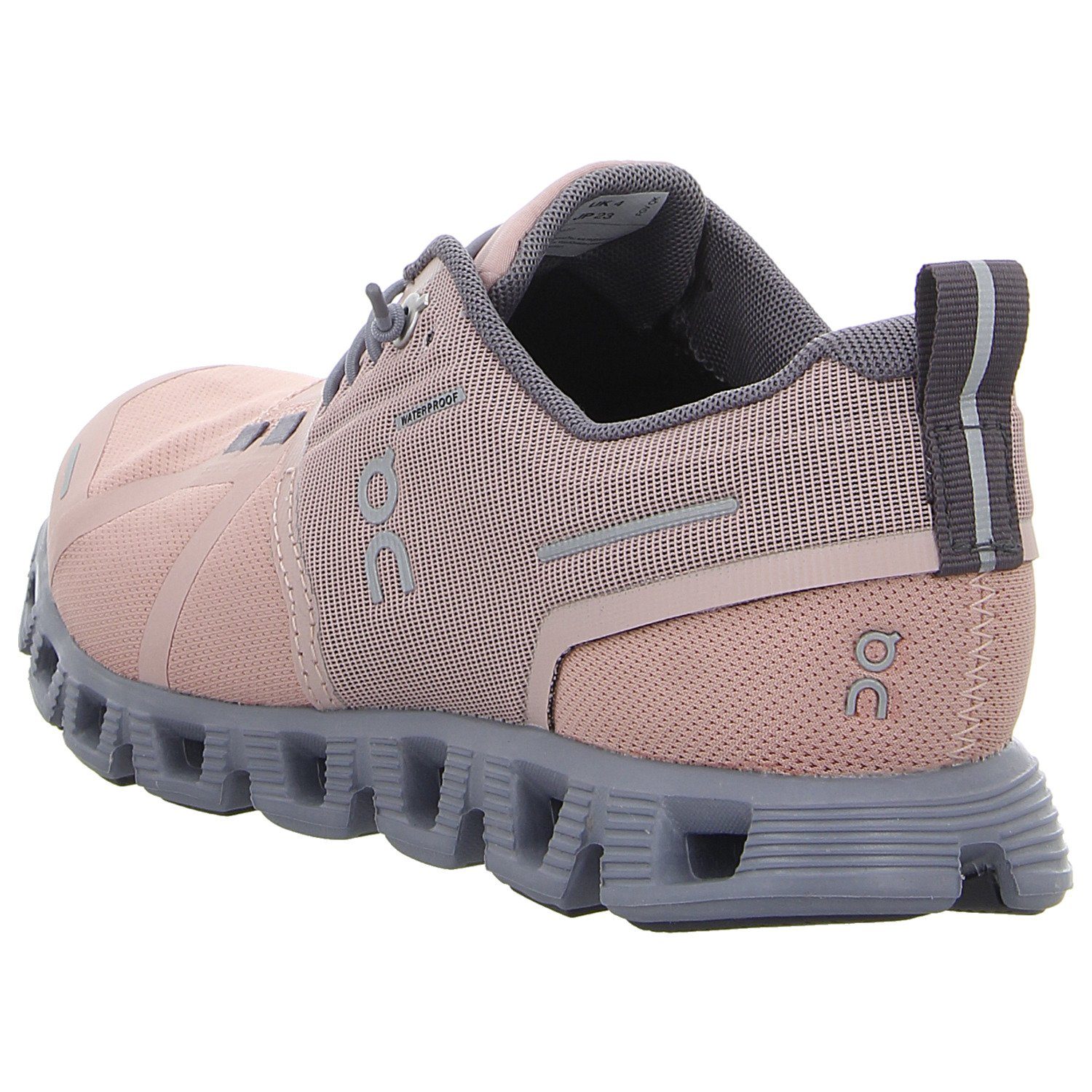 RUNNING ON 98527 Rose Sneaker 5 Waterproof Fossil Cloud /