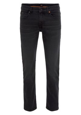 BOSS ORANGE Slim-fit-Jeans Delaware BC-L-P mit Leder-Badge
