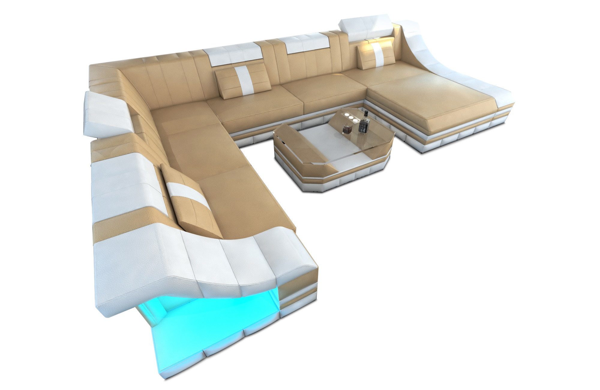 Sofa Dreams Wohnlandschaft Ledercouch Sofa Leder günstig online kaufen