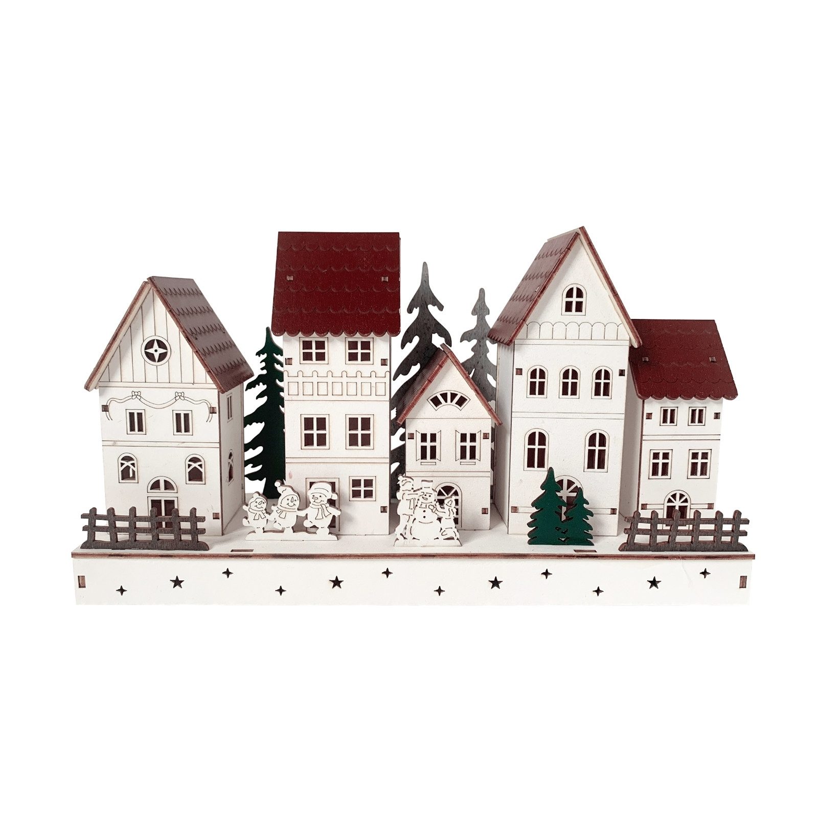HTI-Living Weihnachtsszene LED Weihnachtsdeko Winterstraße, Leuchtdeko batt günstig online kaufen