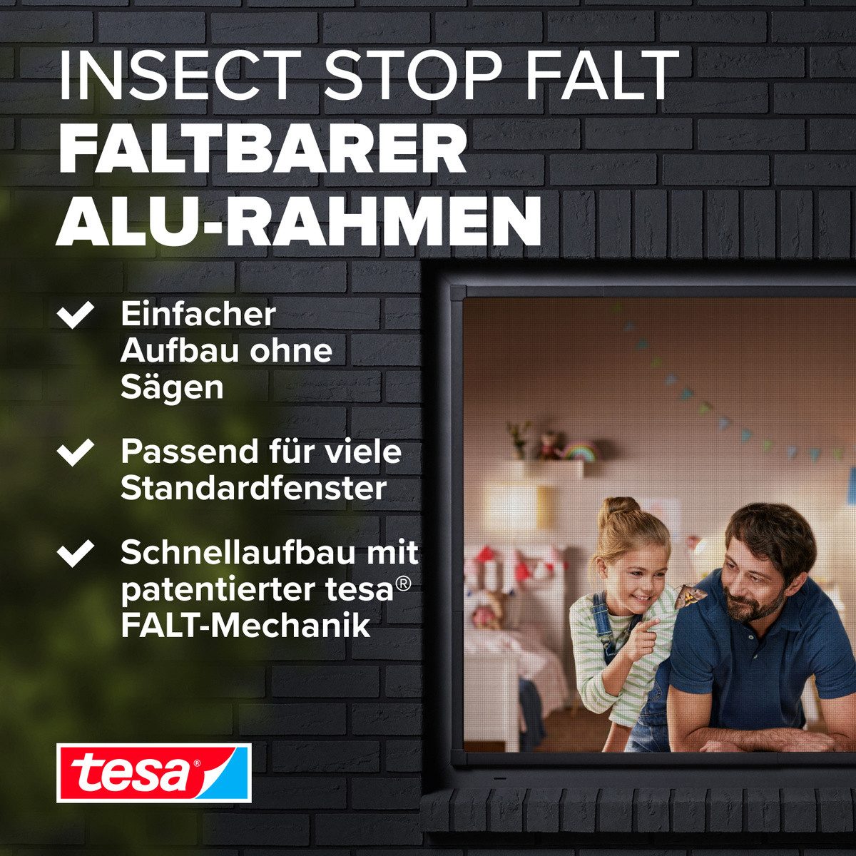 tesa Insektenschutz-Fensterrahmen Insect Stop Falt Fliegengitter günstig online kaufen