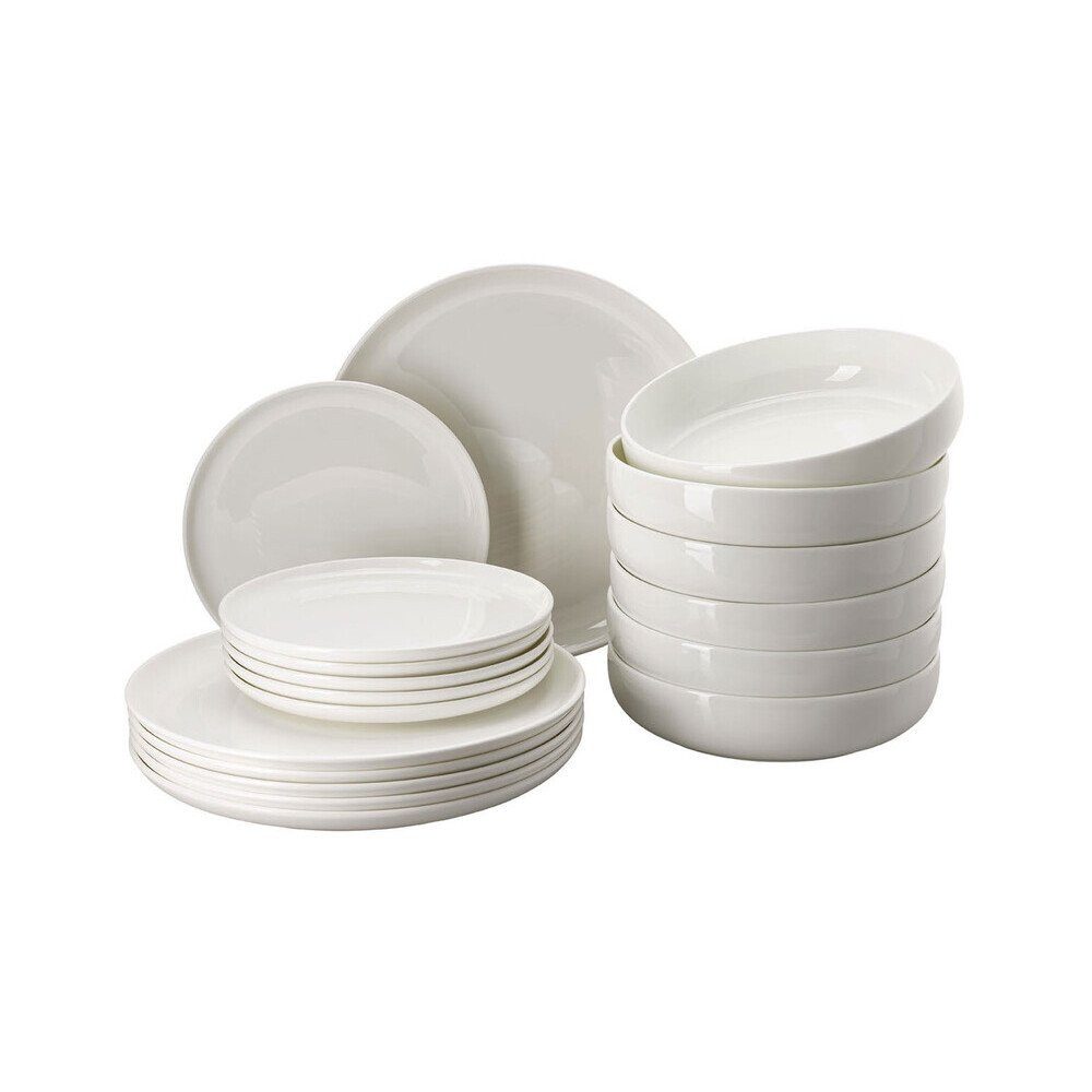 Rosenthal Teller-Set Teller-Set 18-tlg. Jade Lift, Fine Bone China, Kombiservice, Geschirrset, Tafelservice, für 6 Personen
