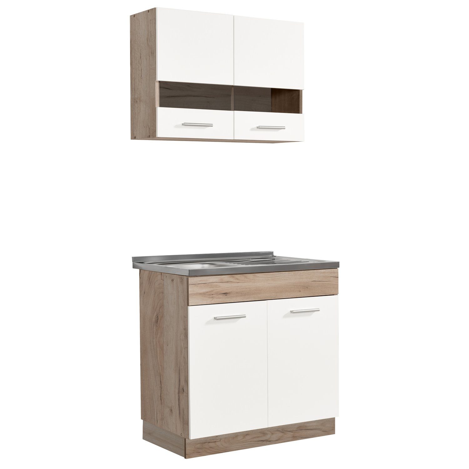 Homestyle4u Küchenzeile 80 cm ohne Geräte günstig online kaufen
