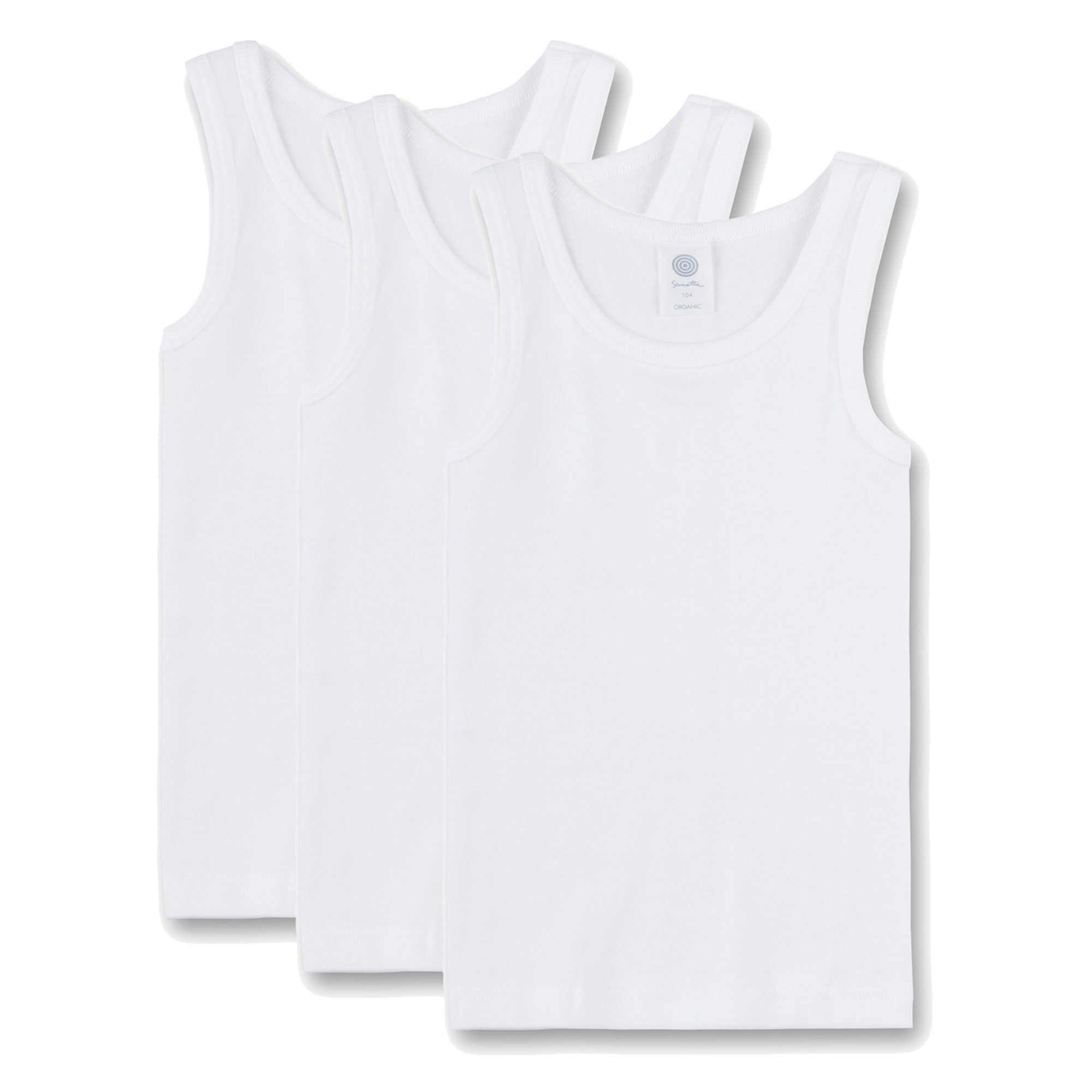 Unterhemd Jungen Unterhemd 3er Pack Baumwolle
