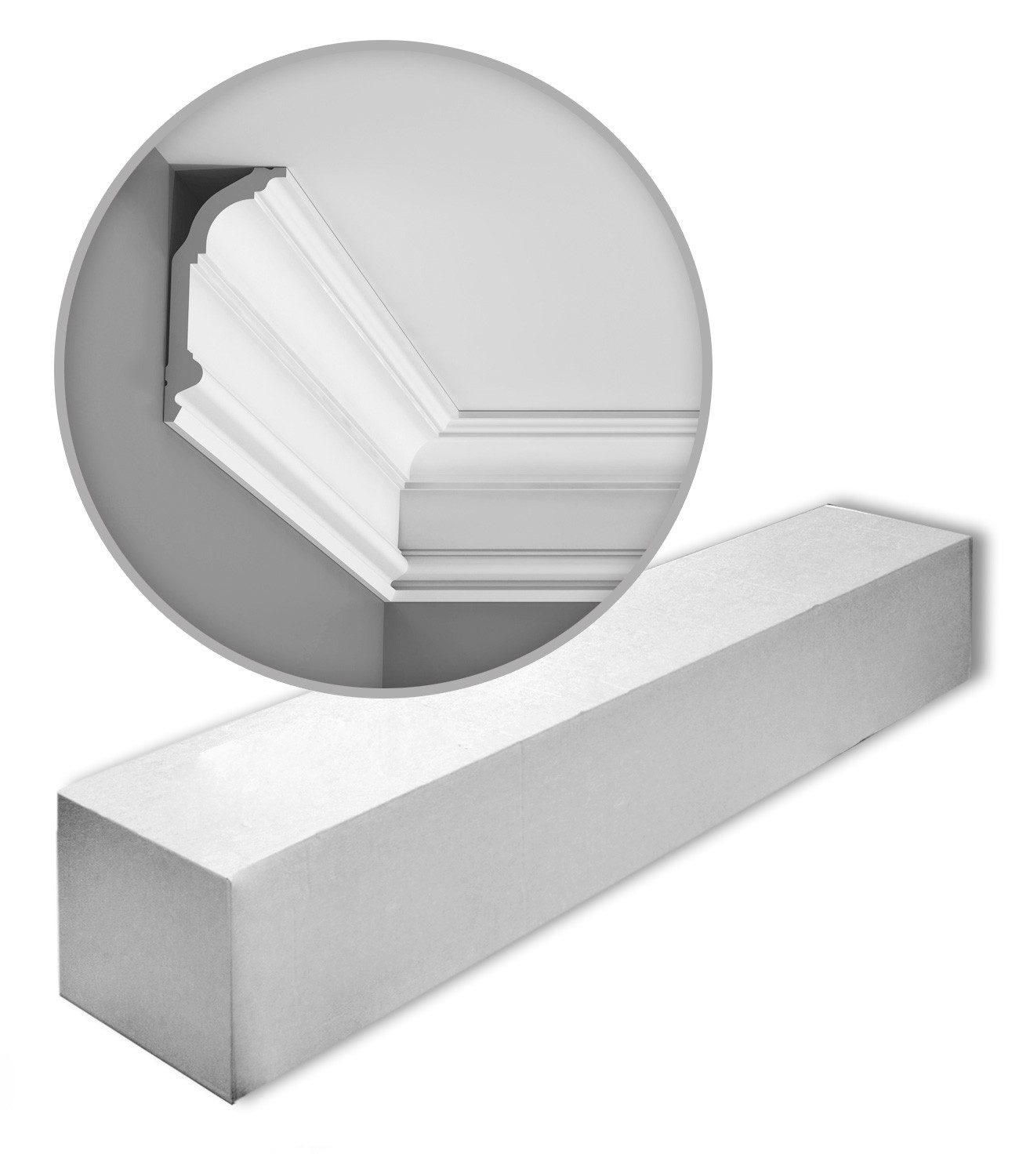 Orac Decor Deckenleiste C339 Zierleisten 1 Karton SET 7 Stuckleisten 14 m, kleben, Purotouch®, 7-St., 1 x Karton SET, 1 Karton SET mit 7 Leisten Eckleisten Stuckleisten 14 m