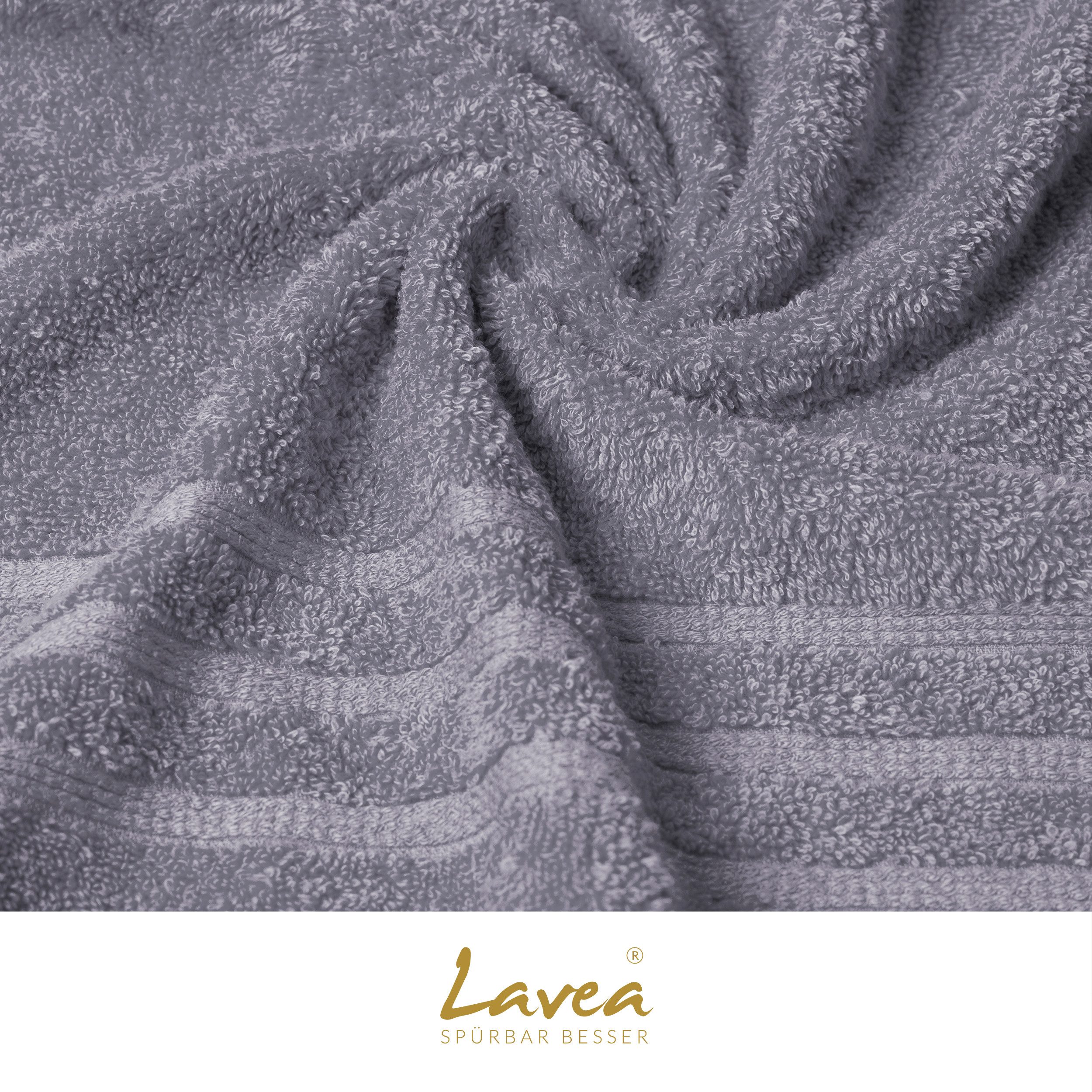 Lavea Waschhandschuh Bali Waschlappen 16x22 cm, Waschhandschuhe, kleine Handtücher, Weiches Bio-Baumwollfrottee (Set, 2-St), Gesichtshandtücher, GOTS-zertifizie – Bild 5 von 5