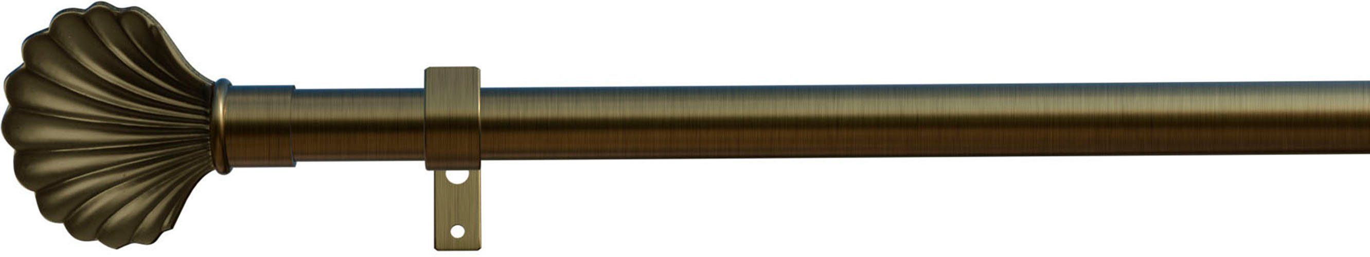 indeko Gardinenstange Volterra, Ø 16 mm, 1-läufig, Wunschmaßlänge, mit Bohren, verschraubt, Eisen