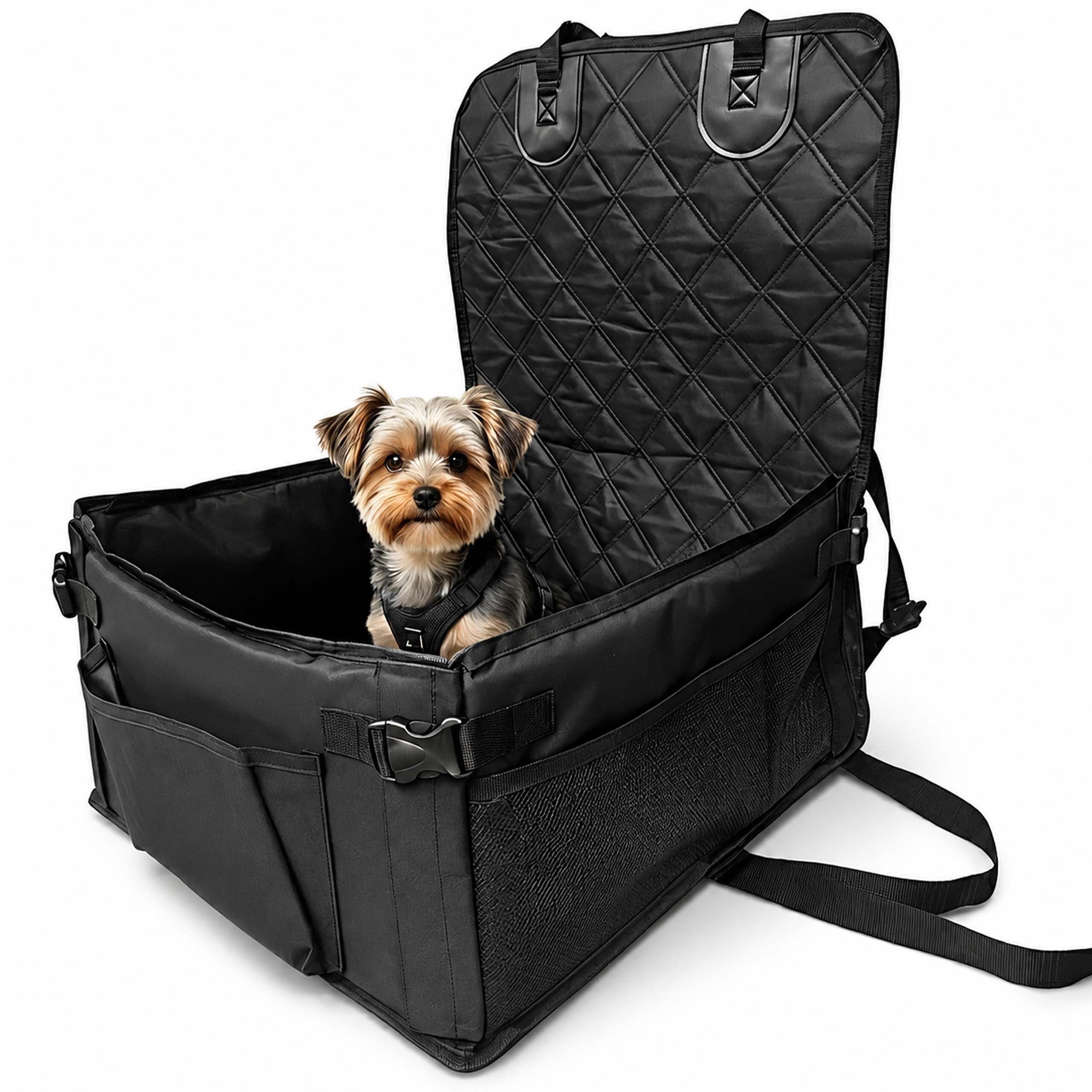 relaxdays Hunde-Autositz Stabiler Hundeautositz für kleine Hunde, Polyester von RELAXDAYS