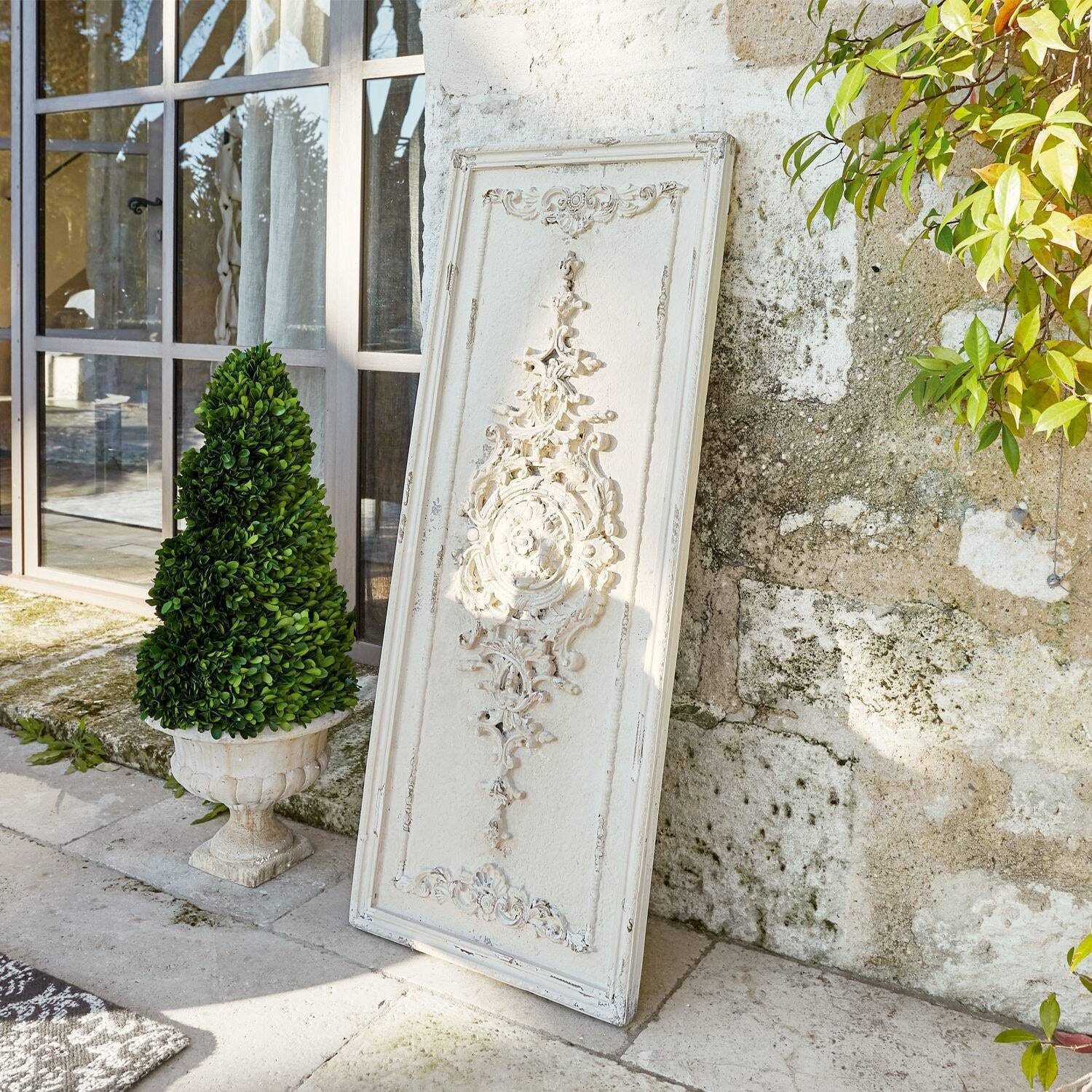 Mirabeau Wanddekoobjekt Deko-Paneel Corsy antikweiß