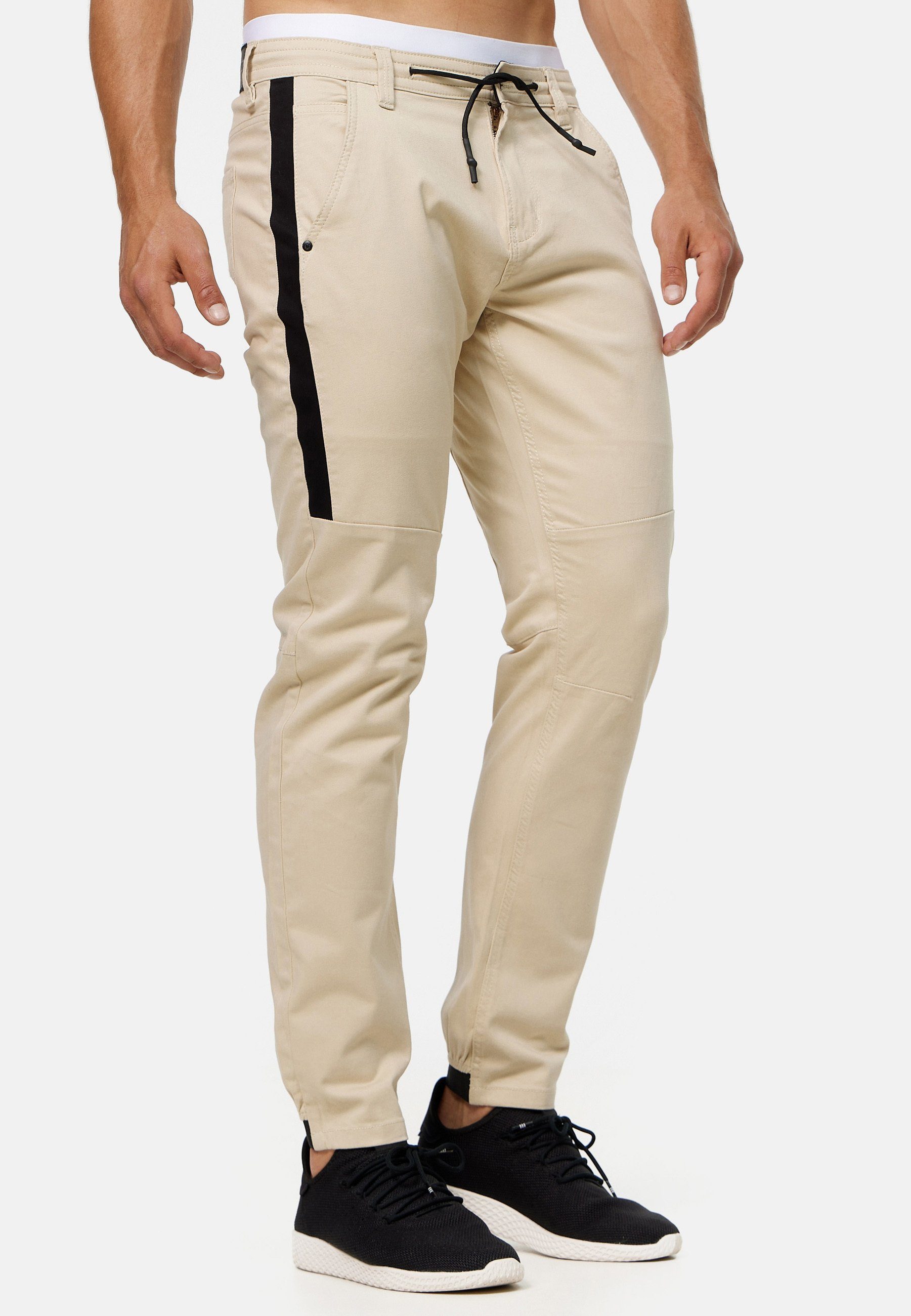 Indicode Chinohose Bruno Fog