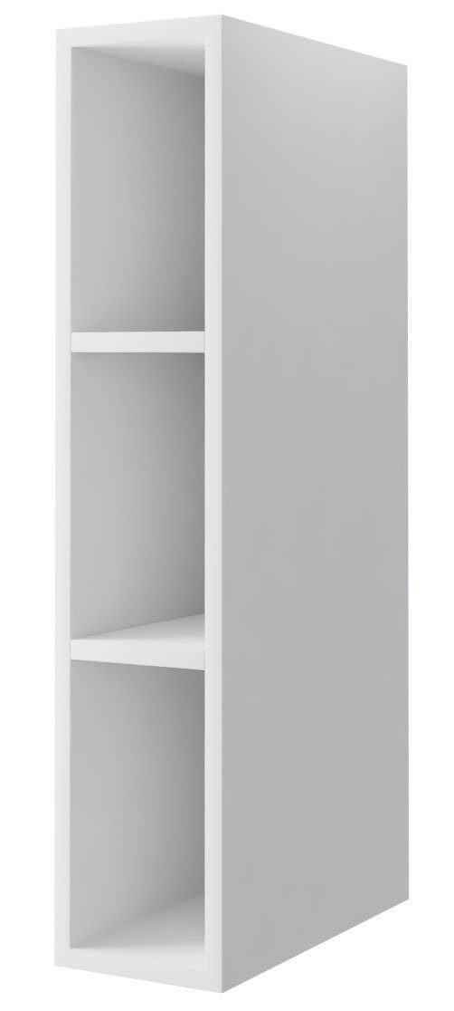 Feldmann-Wohnen Hängeregal, 15cm Farbe wählbar mit 3 Ablageböden grau
