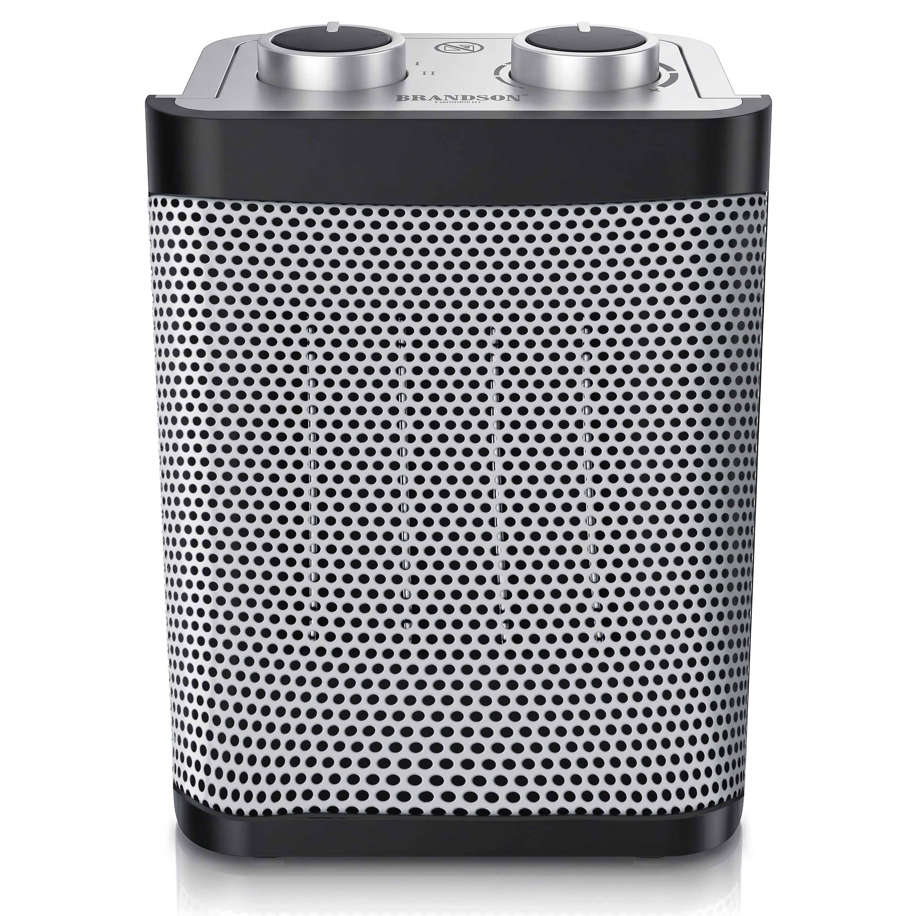 Brandson Keramikheizlüfter Keramik Heizgerät für die Wohnung mit Thermostat & Ventilator, 1500 W, kompakt, 2 Leistungsstufen, Heizlüfter …