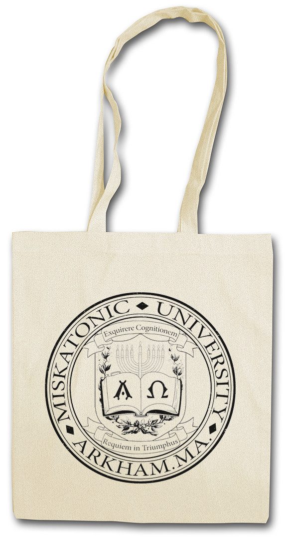 Beuteltasche Miskatonic Logo II Stofftasche Lovecraft HP Sign Cthulhu Call Of