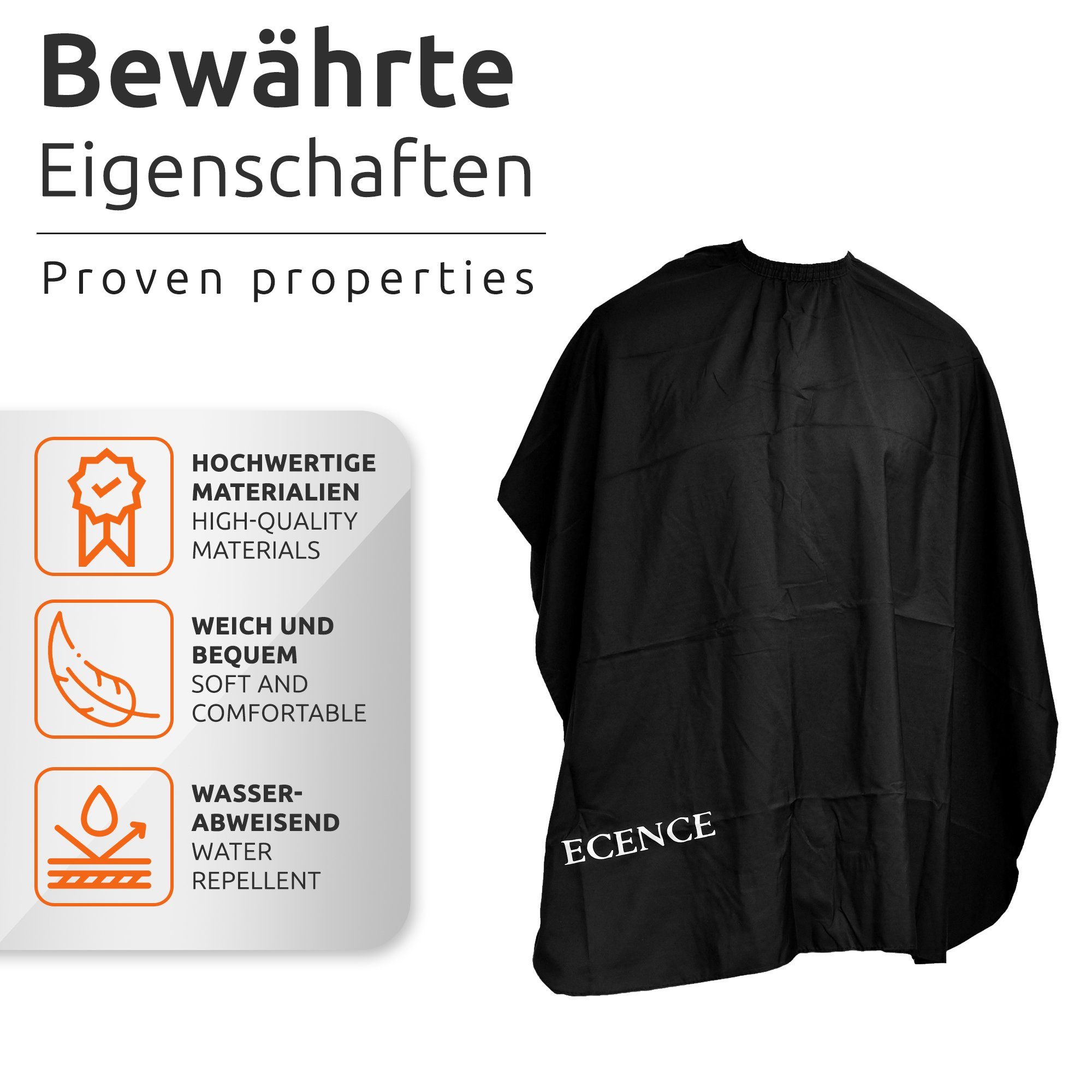ECENCE Umhängeschürze Friseurumhang Haarschneideumhang Frisierumhang günstig online kaufen