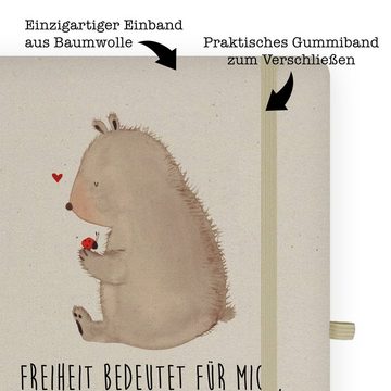 Mr. & Mrs. Panda Notizbuch Bär Marienkäfer - Transparent - Geschenk, Motivation, Notizheft, Lieb Mr. & Mrs. Panda, Personalisierbar
