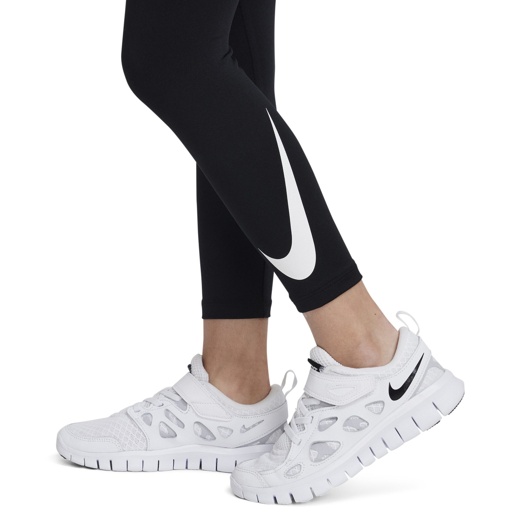 Nike Sportswear Funktionsleggings NKG SPORT ESSENT PRTD LEGGING - für Kinder aus Polyester und Elasthan, mit Dri-FIT Technologie, elastisch