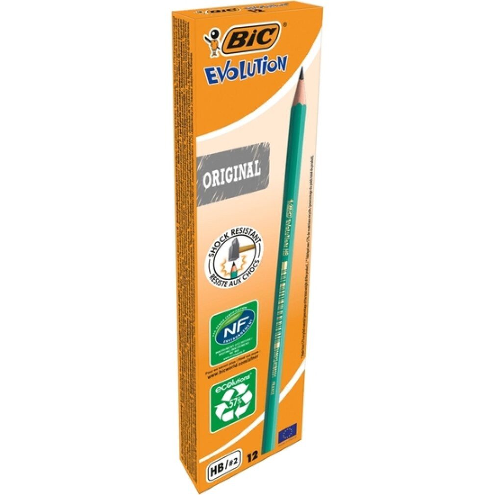 BIC Bleistift ECOlutions EVOLUTION 650 Bleistifte HB grün 12 St.