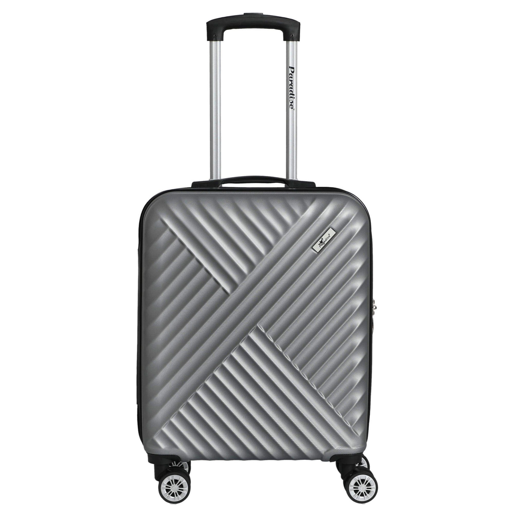 CHECK.IN® Handgepäck-Trolley Kingston - 4-Rollen-Kabinentrolley 55 cm (silber), 4 Rollen Rollen
