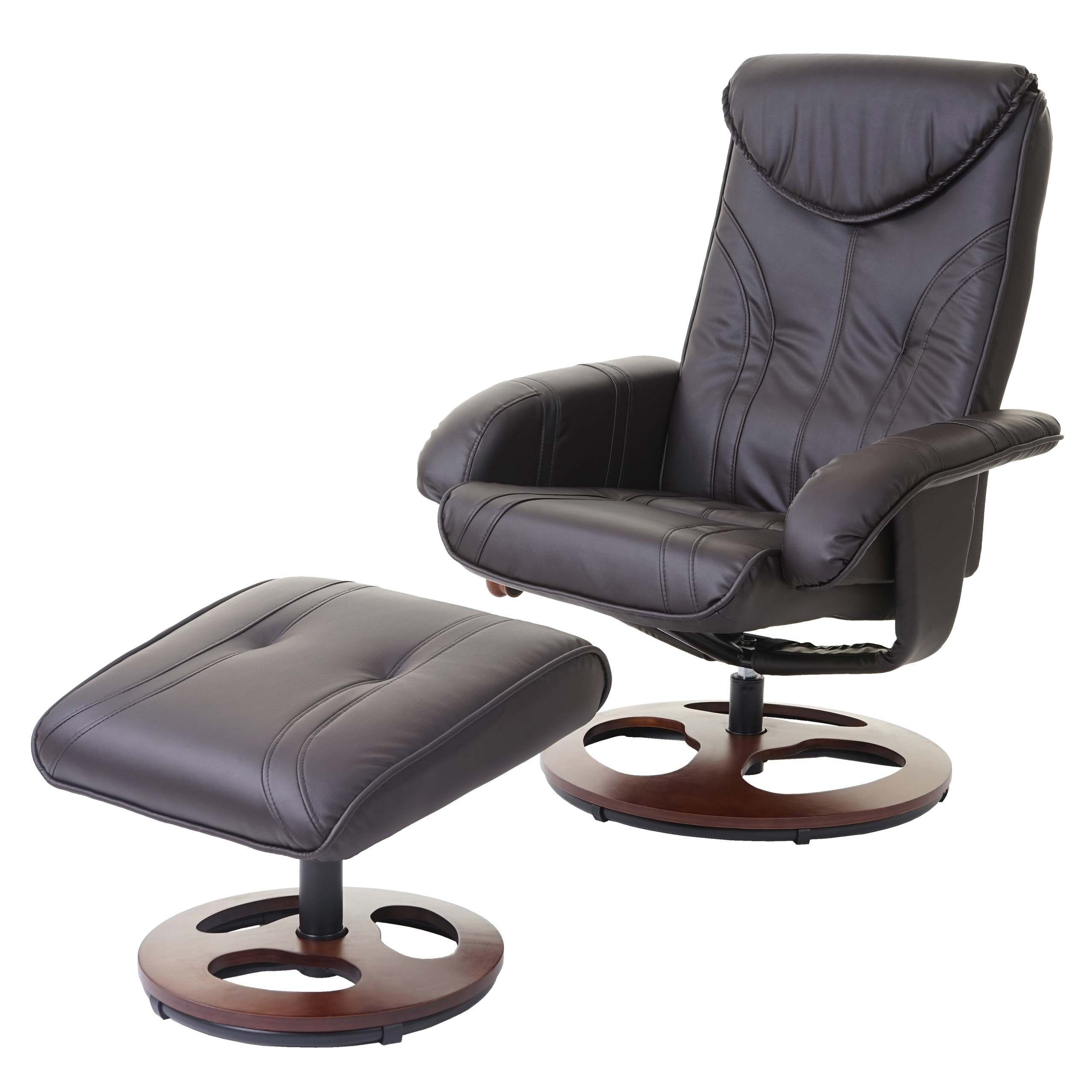 Schraubmechanismus braun drehbar, MCW durch MCW-C46, Relaxsessel Um Sessel feststellbar 360° neigbar,
