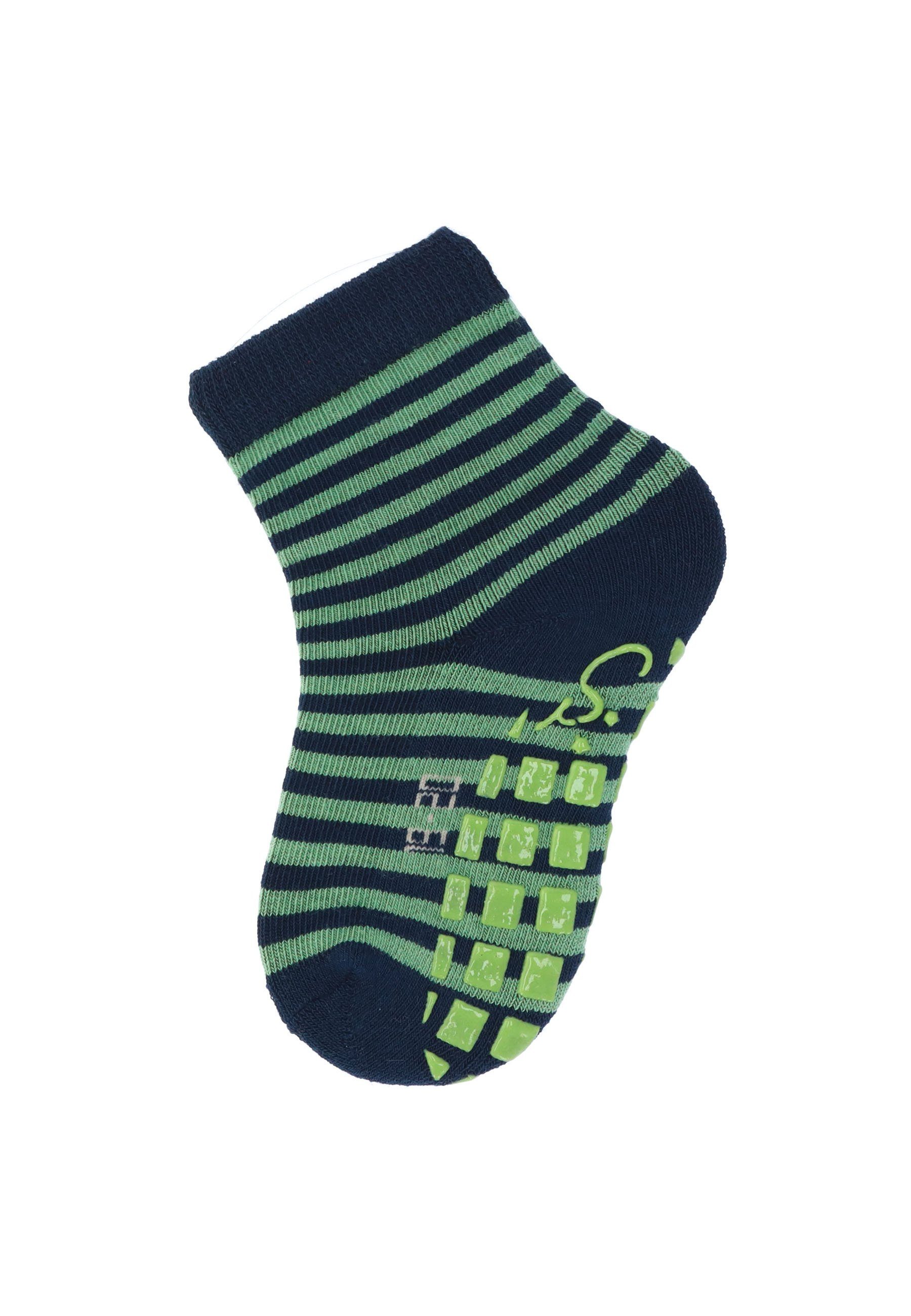 Sterntaler® ABS-Socken ABS Socken 2er-Pack Safari (2-Paar, 2er-Pack) ABS-Söckchen 2er-Pack, Safari- & Ringel-Motiv, Vollplüsch-Innensohle