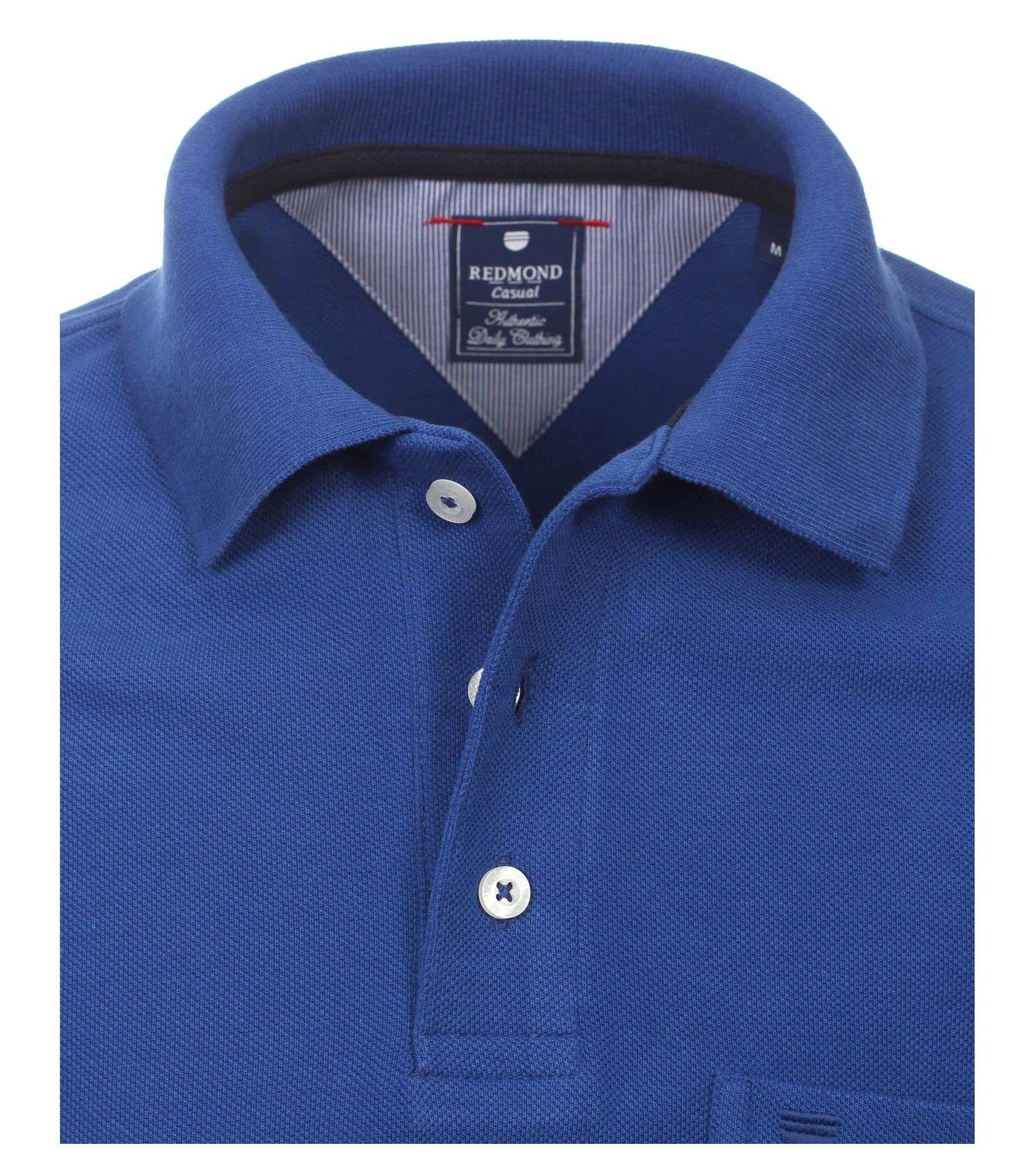 Poloshirt Redmond Piqué Polo-Shirt Blau(12)