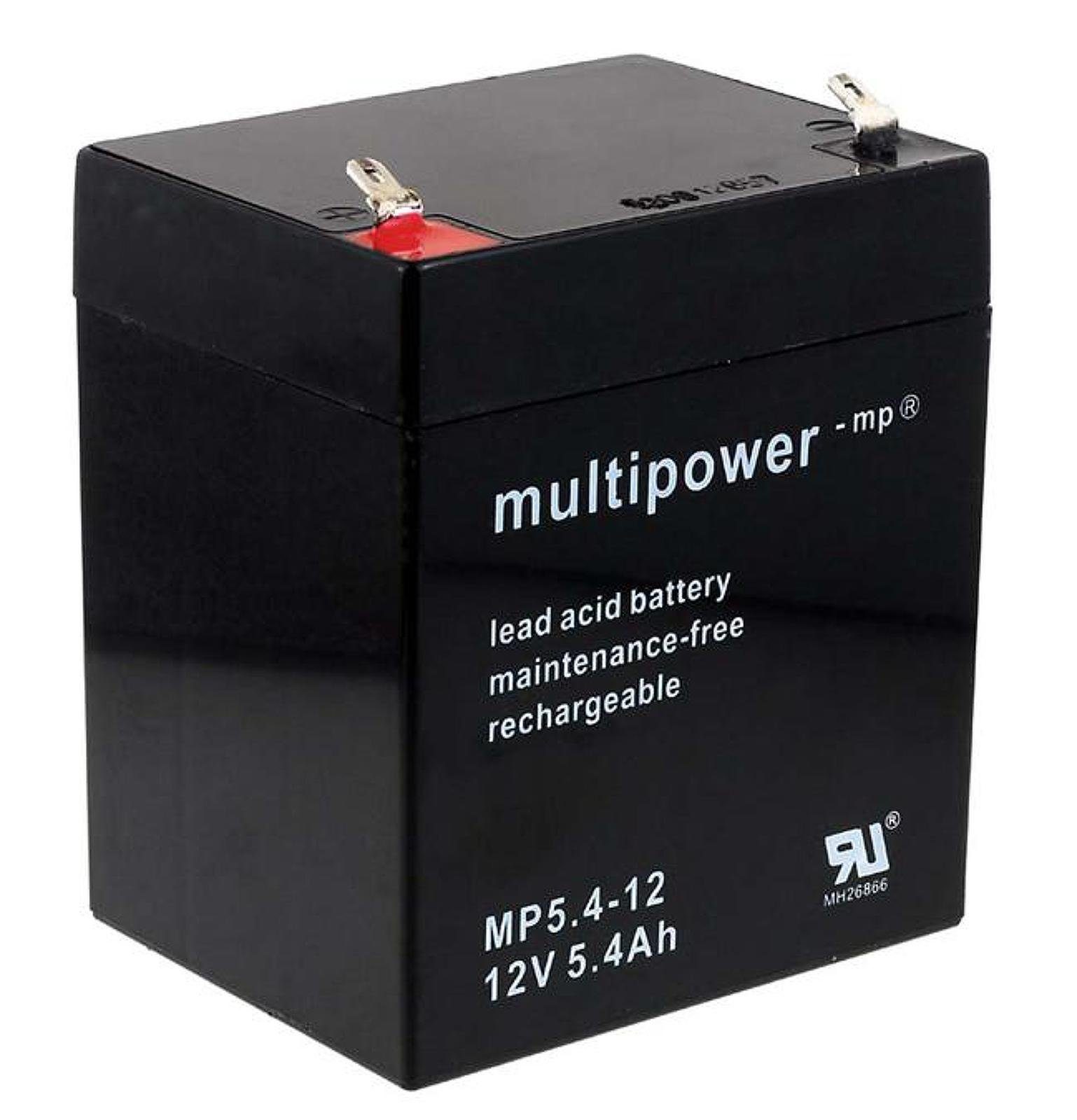 Powery Bleiakku (multipower) MP5,4-12 Bleiakkus 5400 mAh (12 V)
