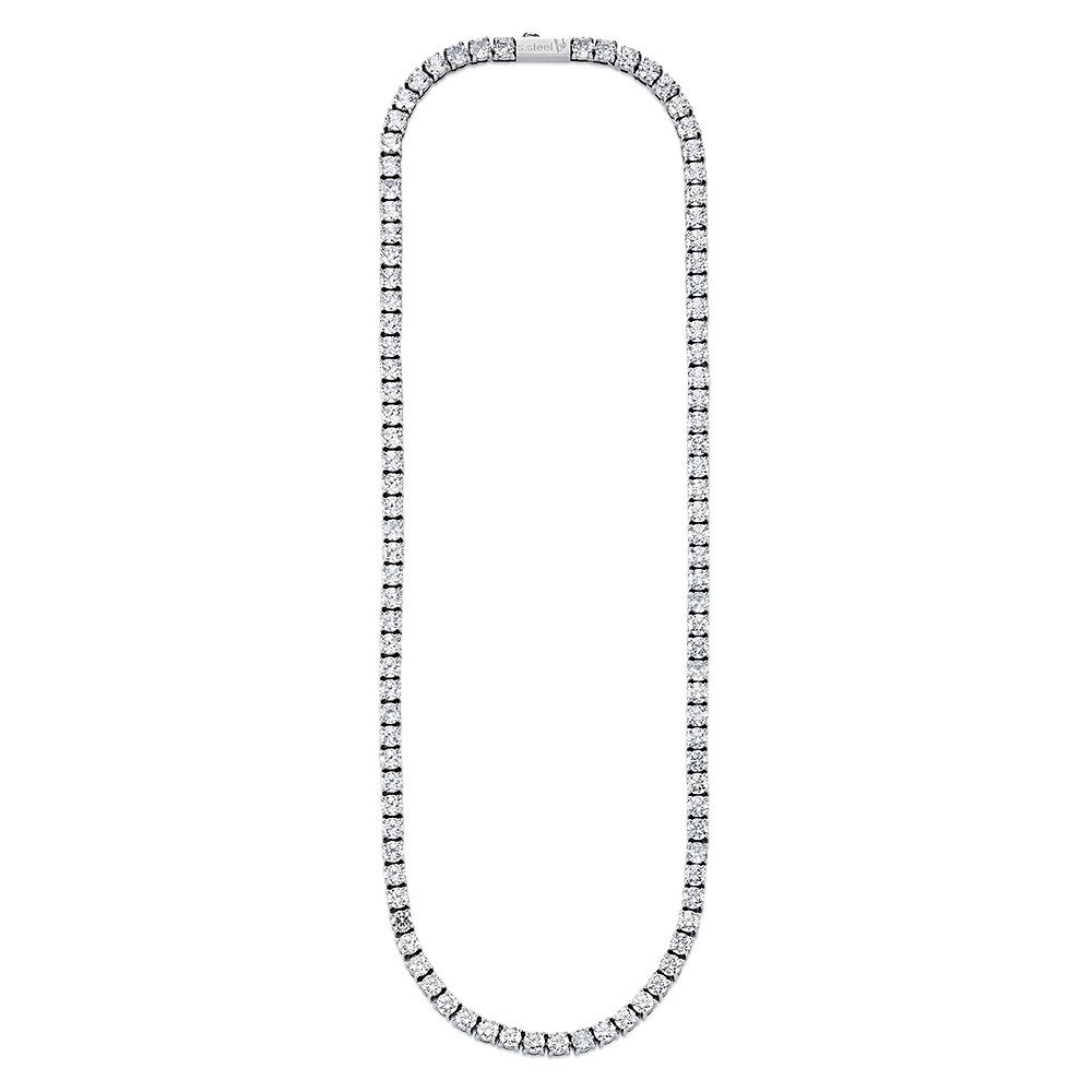 Bruno Banani Edelstahlkette Schmuck Geschenk Tenniskette, mit Zirkonia (synth)
