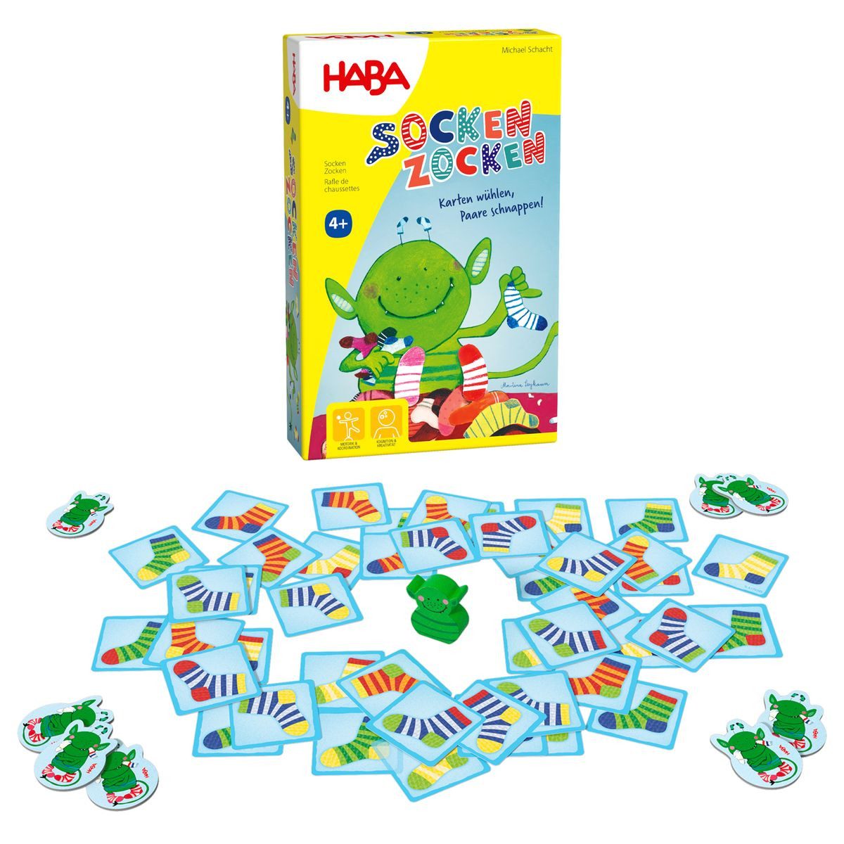 Haba Spiel HABA Kartenspiel Socken Zocken Reisespiel