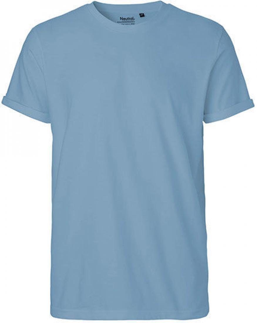 Neutral Rundhalsshirt Herren Roll Up Sleeve T-Shirt / 100% Fairtrade Baumwolle